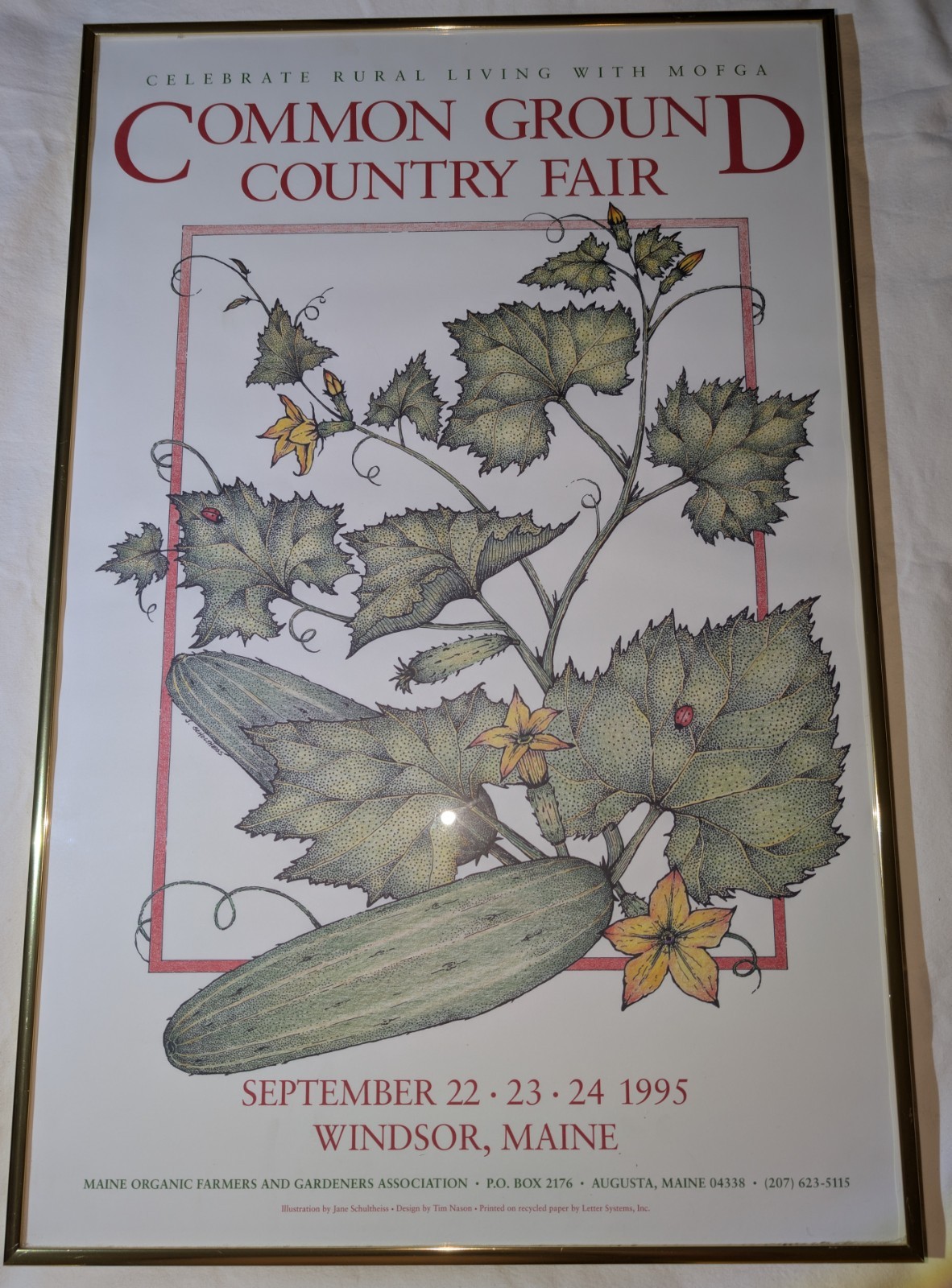 Rare Vintage 1995 Common Ground Fair Windsor Maine Large 23