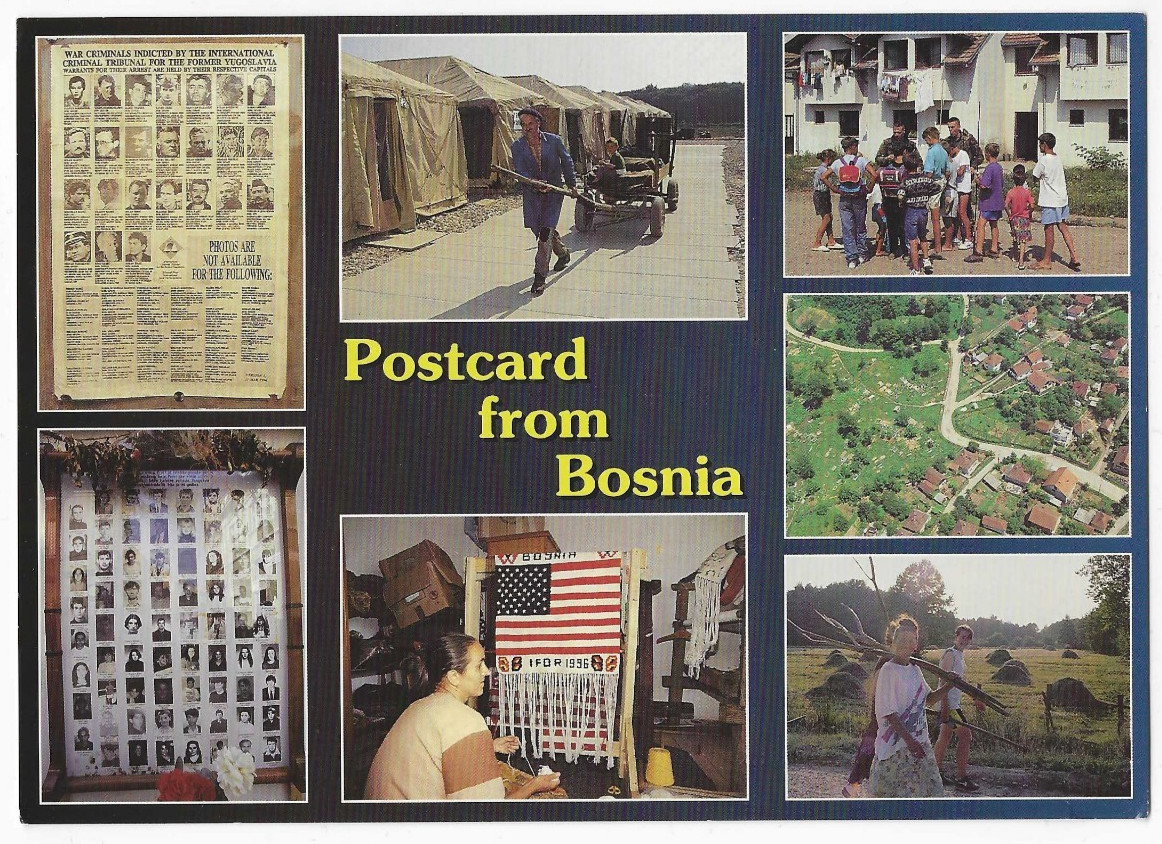 Operation Joint Endeavor Postcard Bosnia-Herzegovina War Torn Land Scenes 1996