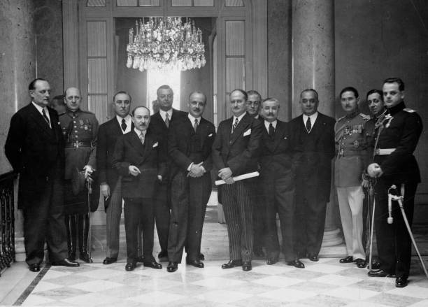 The representatives of the small entente and the Balkanblock are h- Old Photo