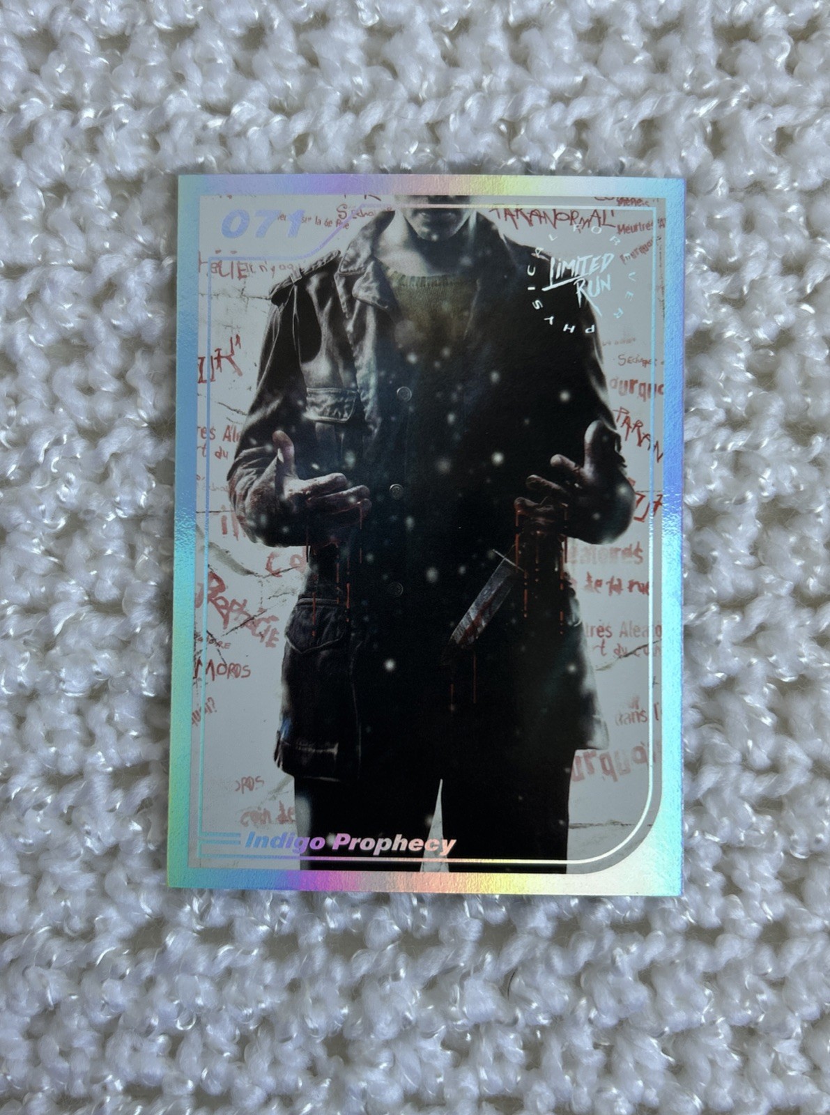 Indigo Prophecy Limited Run Games Silver Trading Card #071 LRG