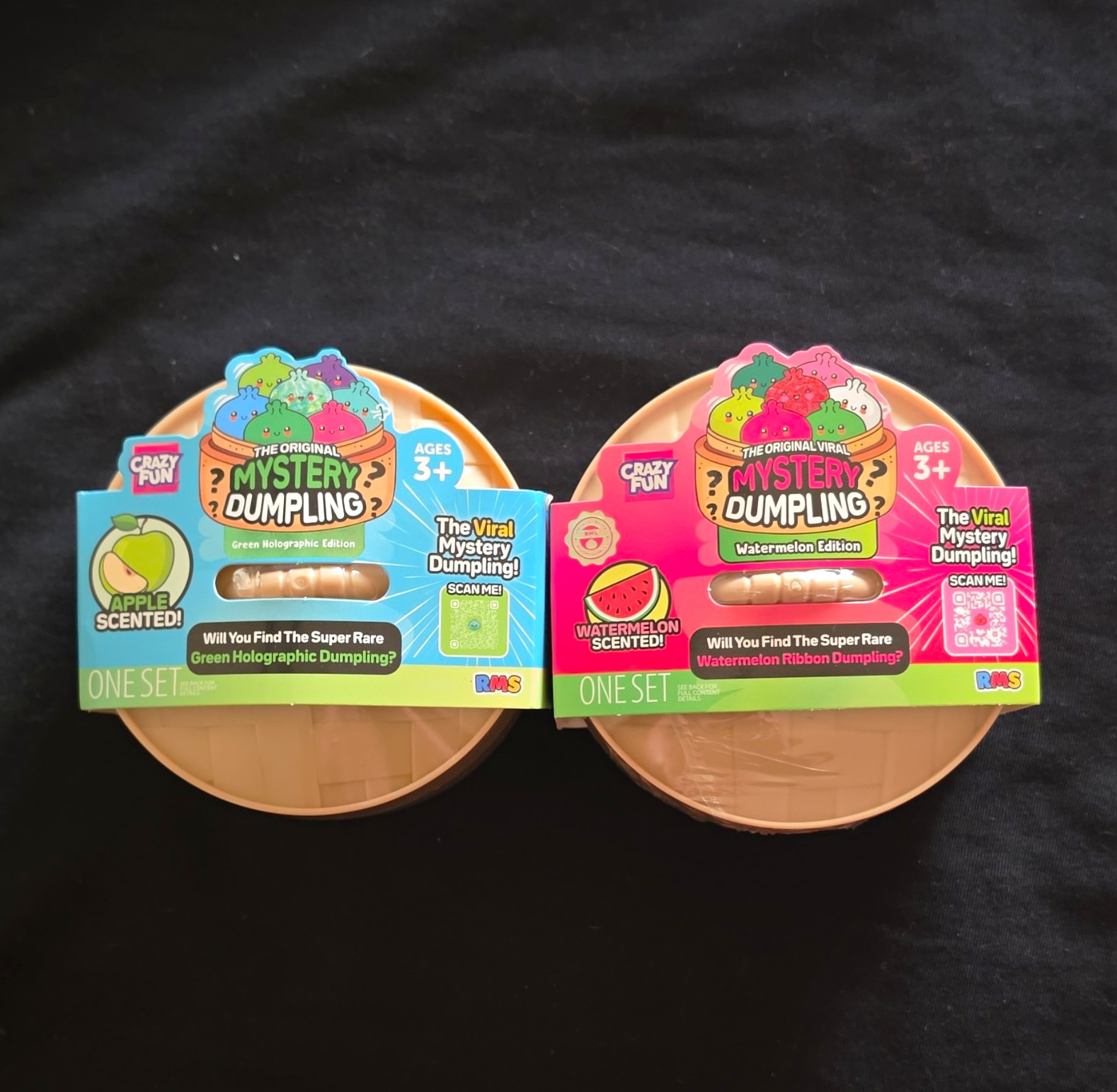 Crazy Fun Original Mystery Dumpling Scented Pack Lot of 2 new Apple-Watermelon