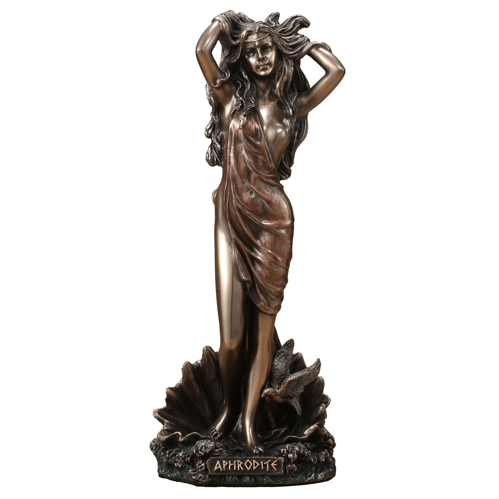 Veronese Design 6 1/8 Inch The Birth of Aphrodite Greek Goddess Statue, Bronze