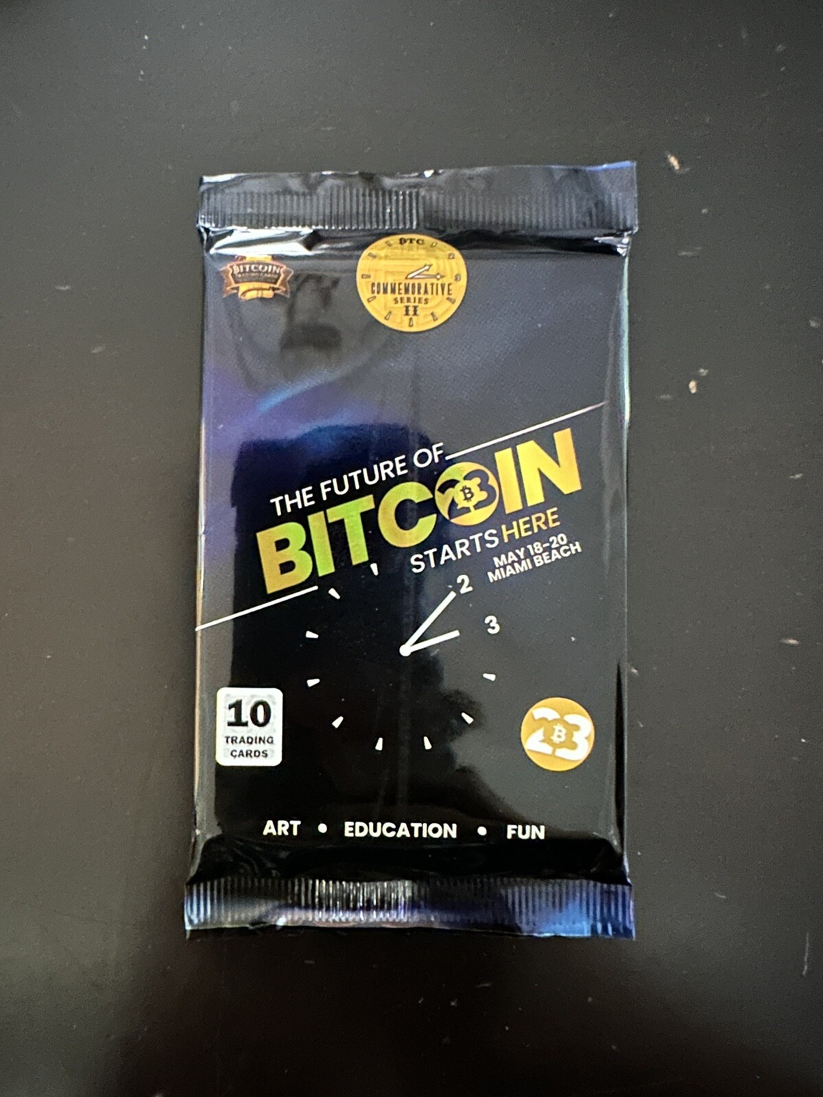 (1) sealed pack 2023 Bitcoin Trading Cards / Bitcoin 2023 conference