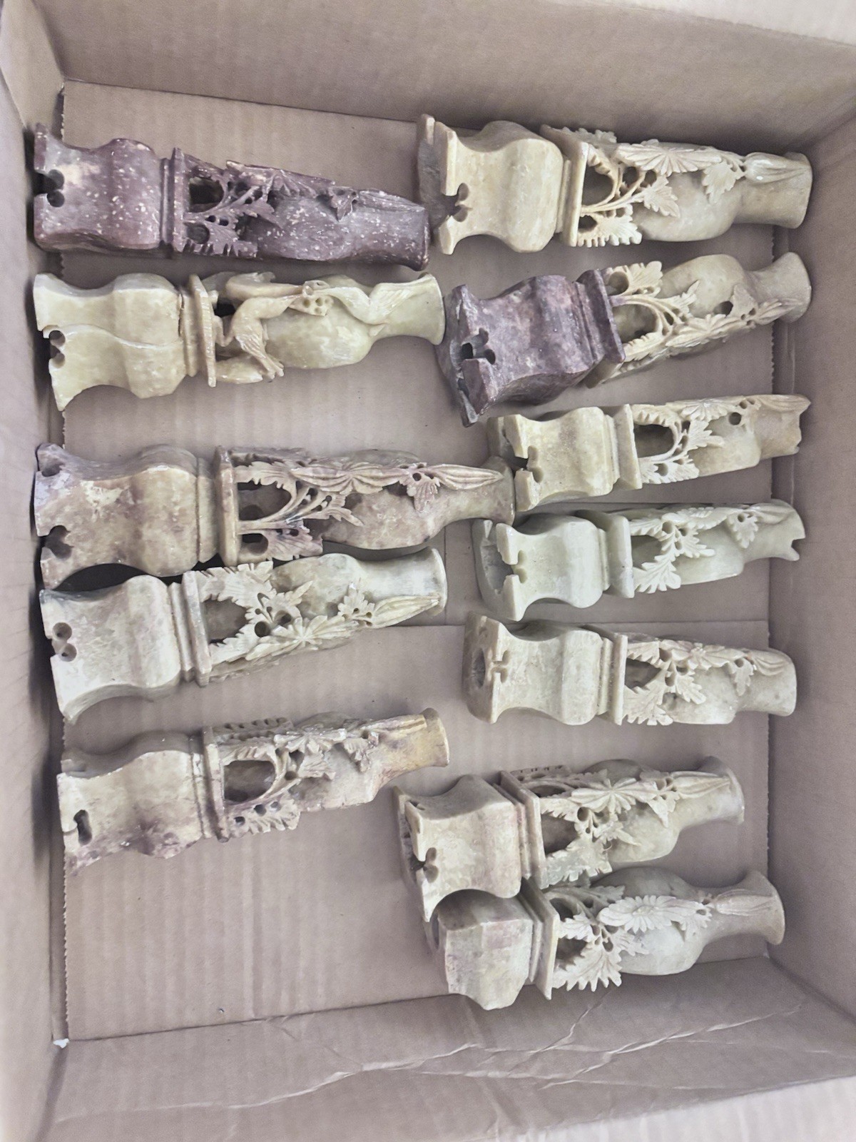 Vintage Soap Stone Statues Figurines 4-8 Inches
