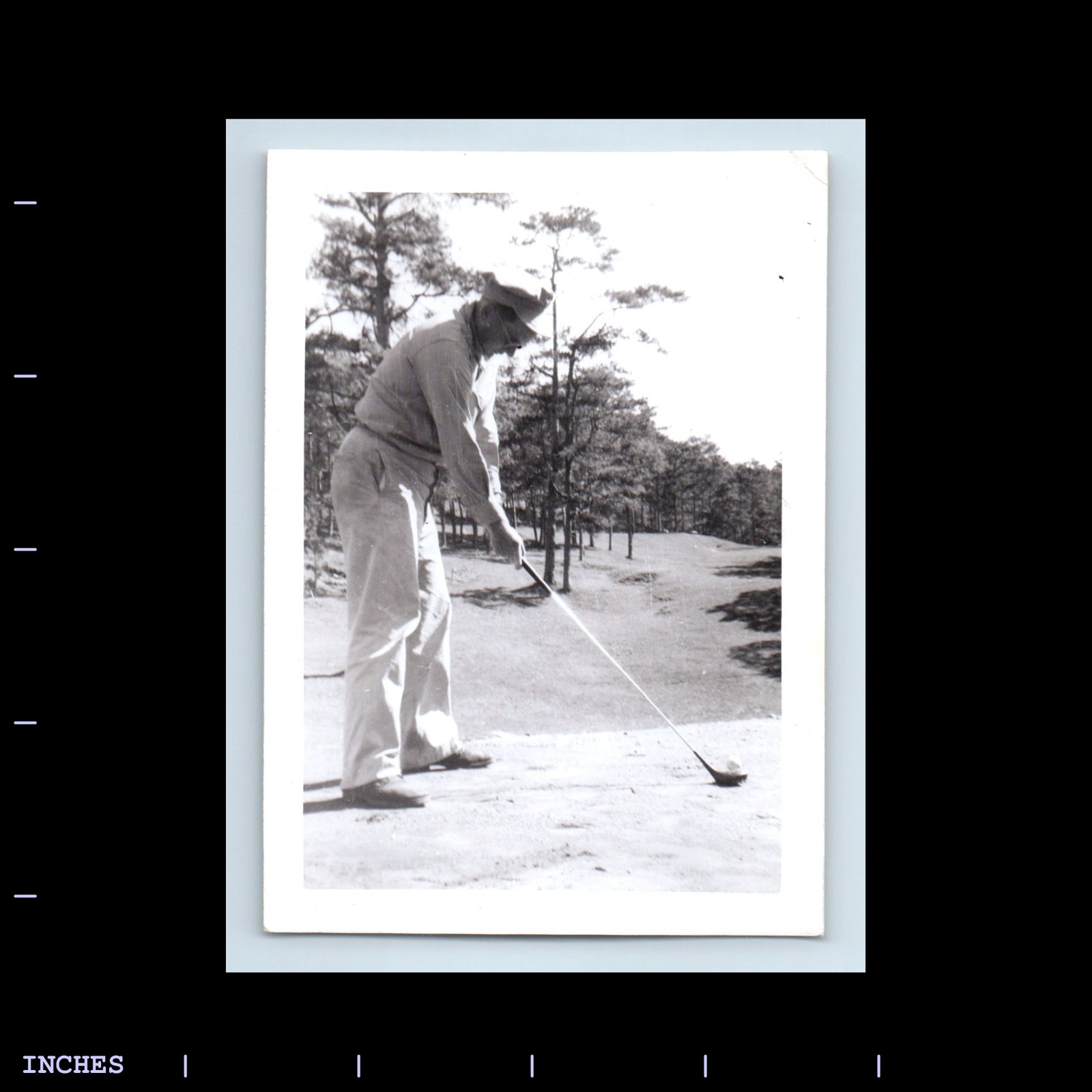 Old Vintage Photo MEN ON GOLF COURSE GOLFING