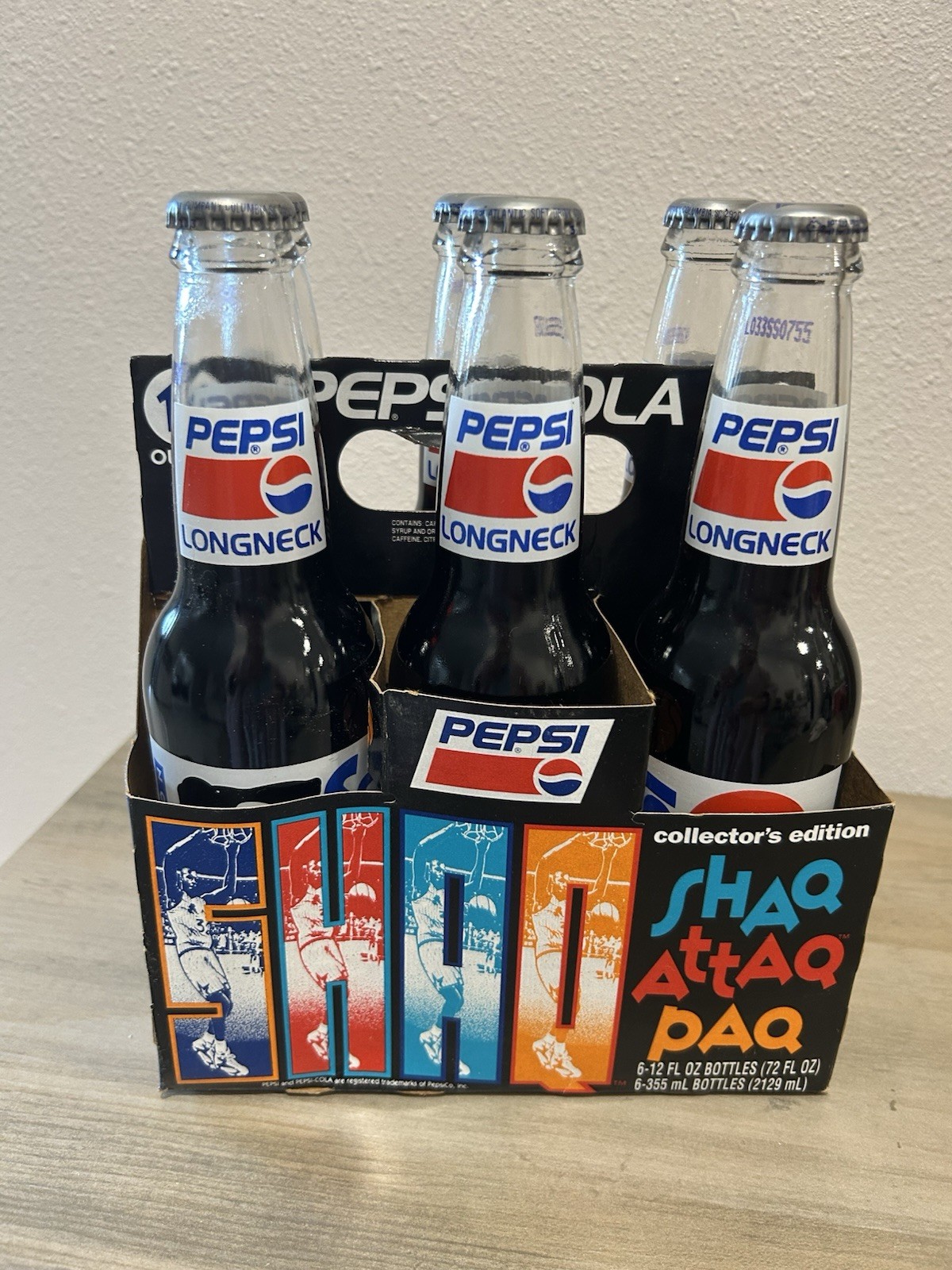VTG NEW 1992-93 Pepsi Shaq Attaq Paq 6-pack Shaquille O’Neal