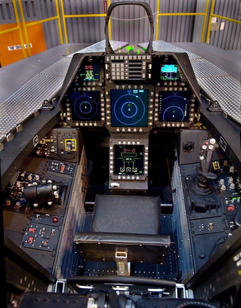 The cockpit of a Lockheed Martin F-22 Raptor Photo Collection