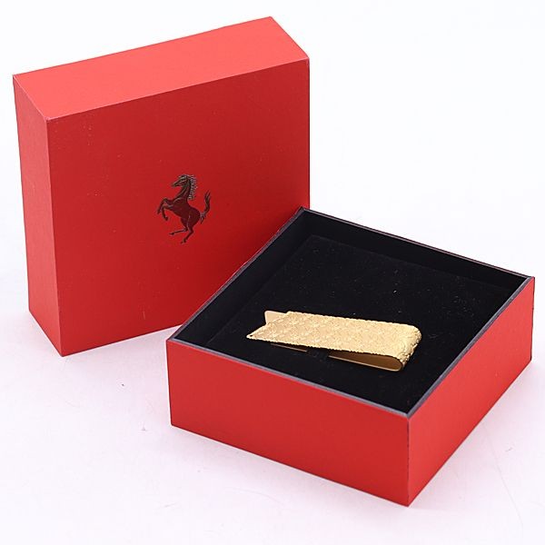 Ferrari Gold Money Clip Branded Accessory with Original Box Good Condition