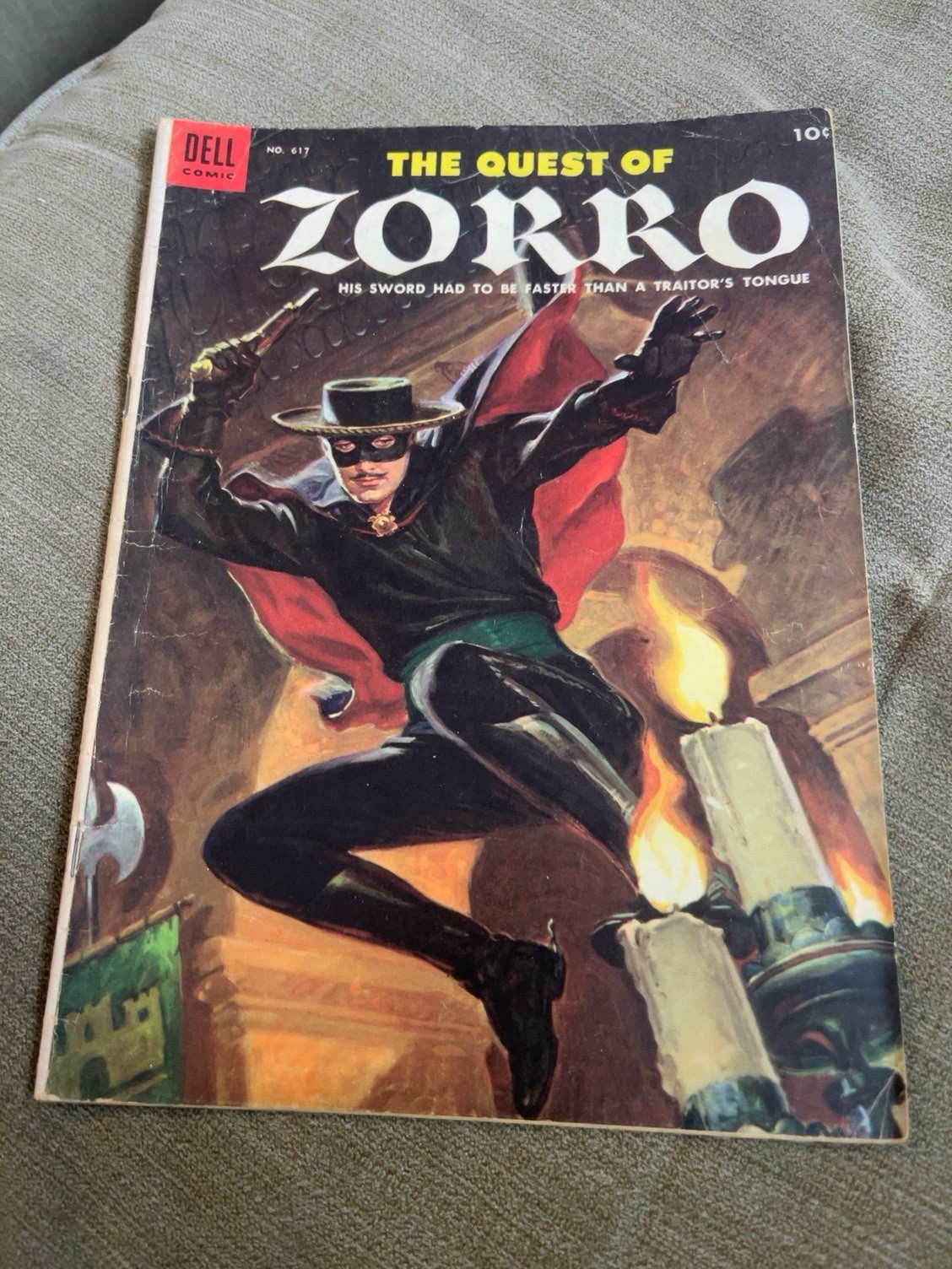 The Quest of Zorro #617 (Dell Comics, 1955).