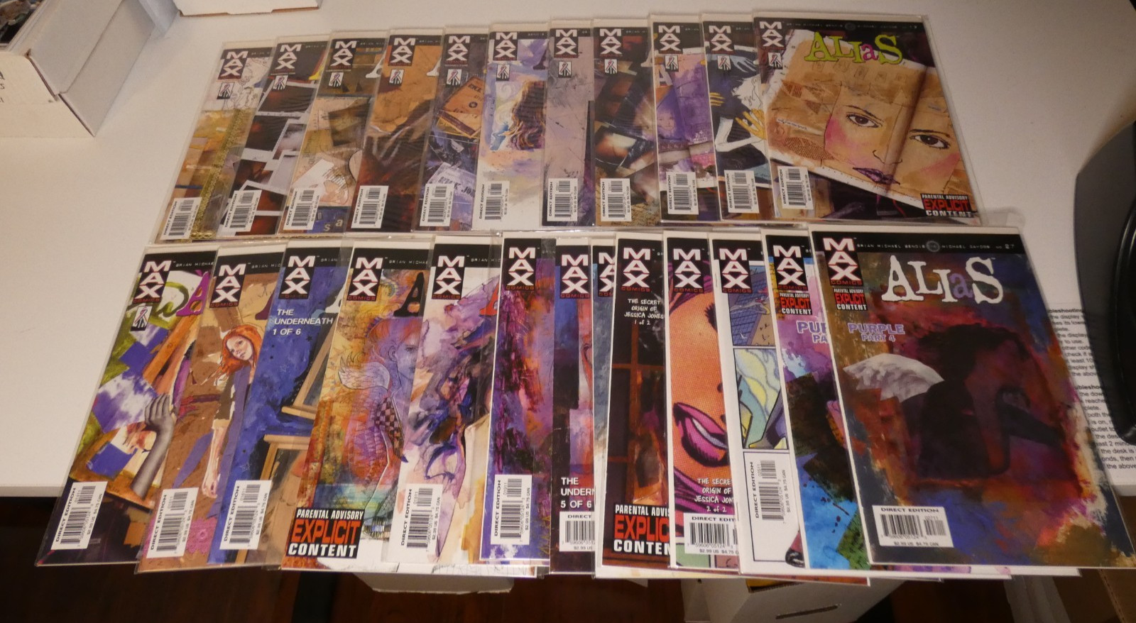 Alias Max Marvel 2001 Comic Lot Issue #\'s 3-27 missing #24 lot of 24 VF/NM