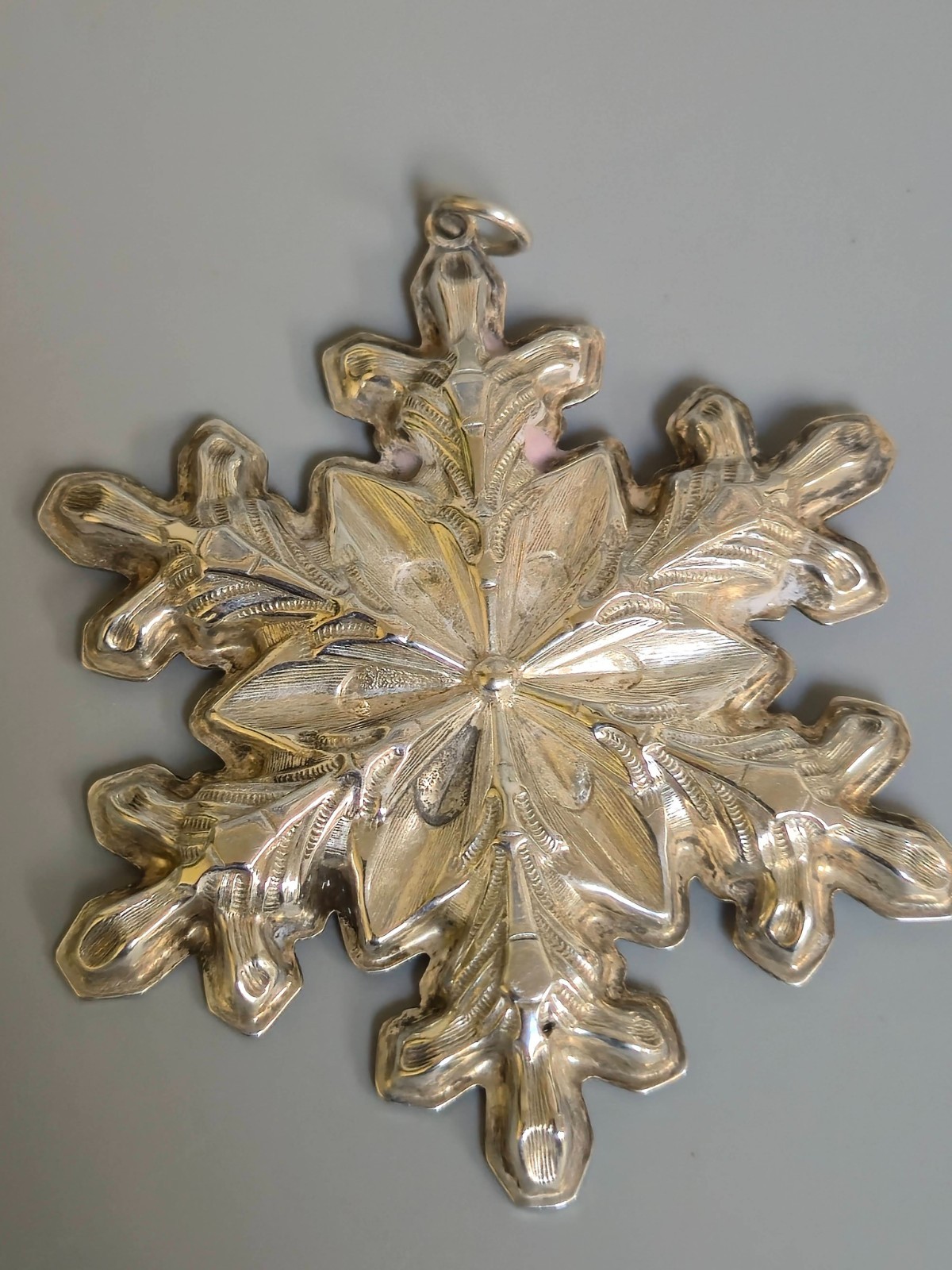 GORHAM Sterling Silver .925 Snowflake Christmas Ornament 1973 