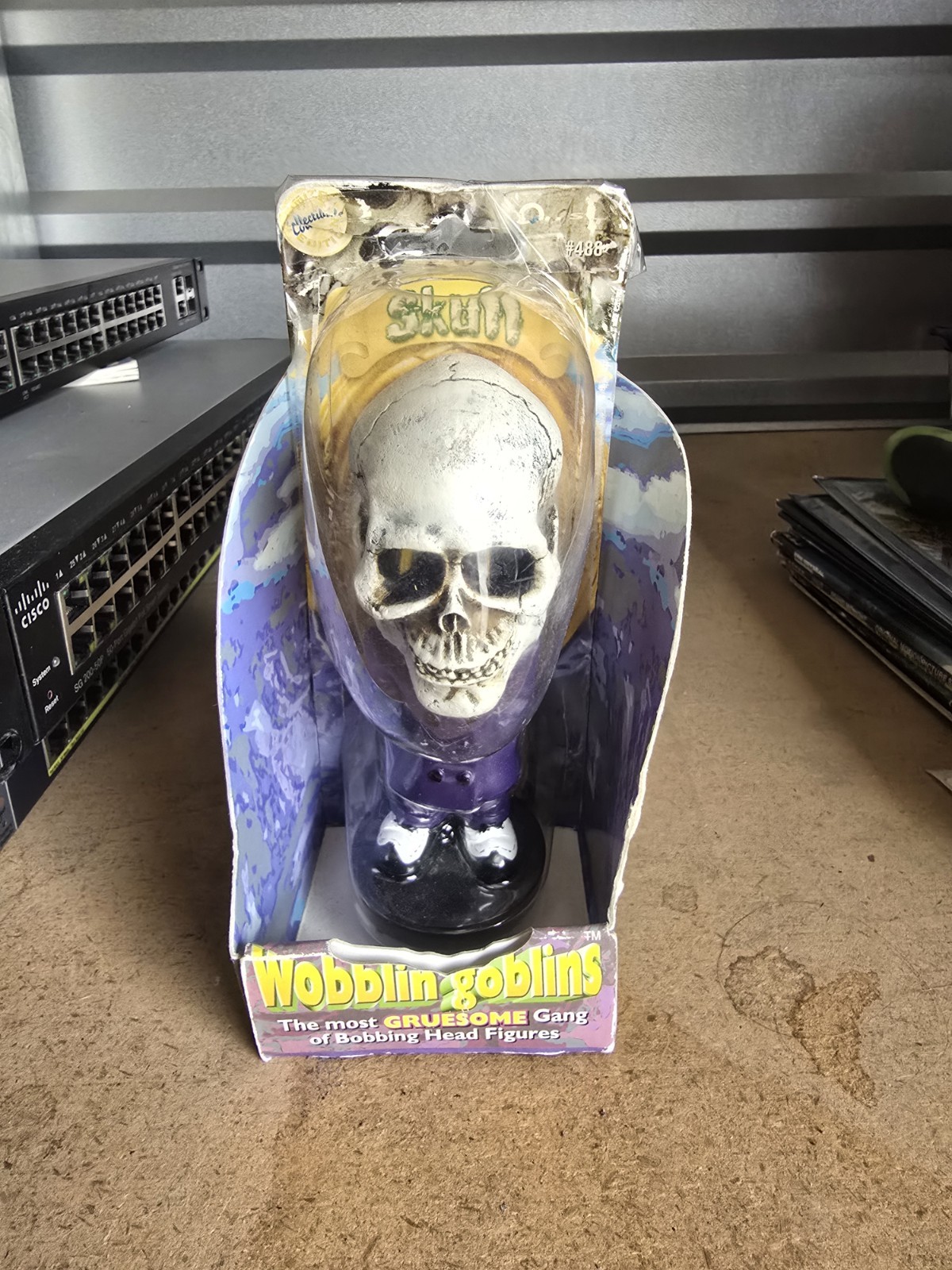 Quest Limited Edition Wobblin Goblins Skull Bobblehead #488 New Sealed 2001