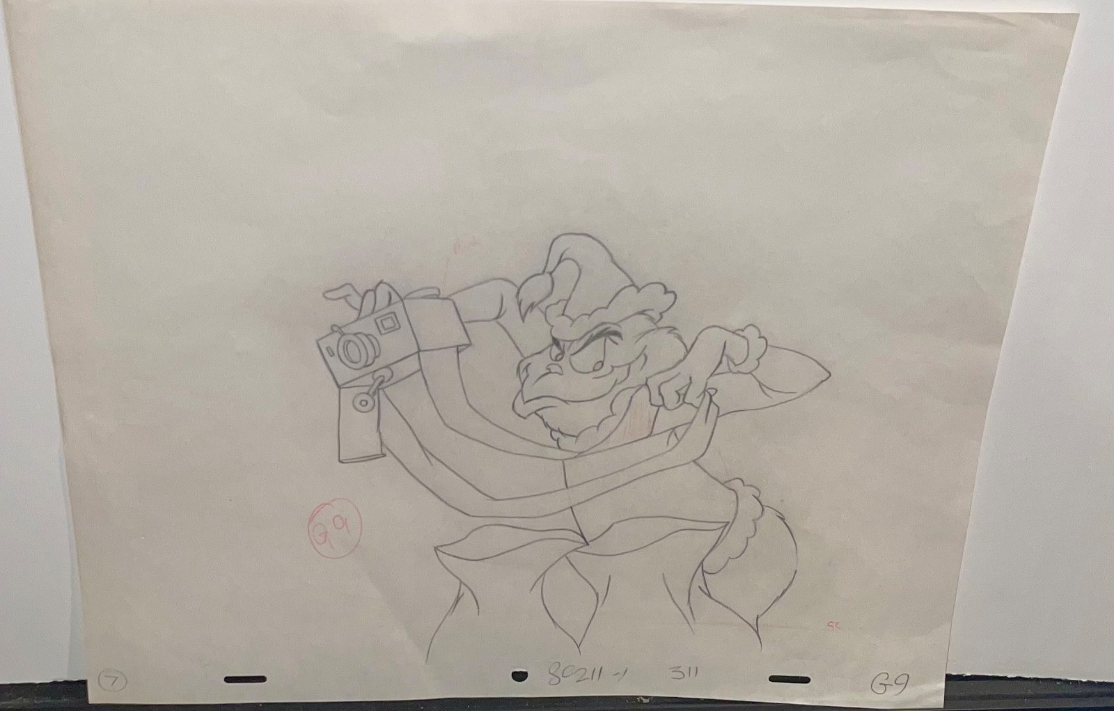 How The Grinch Stole Christmas Pre Production Drawing Outline Dr Suess