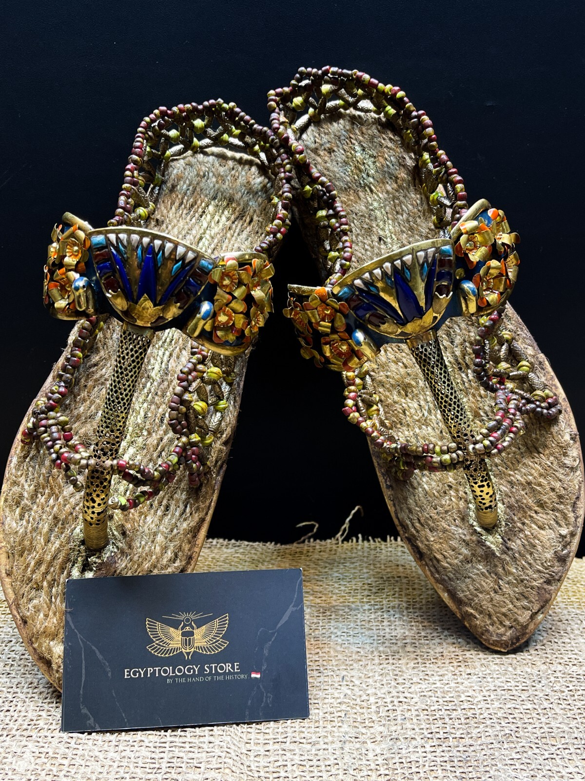 King Tutankhamun Collection, Tutankhamun\'s artifact, King Tutankhamun\'s sandals.
