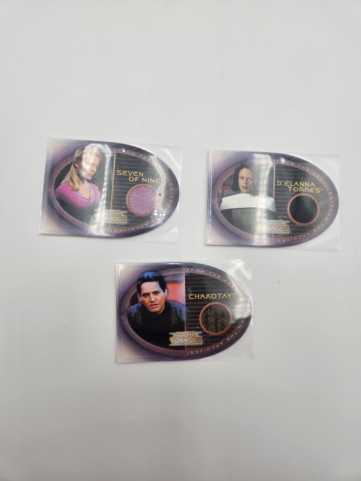 2002 Star Trek Voyager Rittenhouse Costume Relic Card Set COMPLETE CC1 CC2 CC3