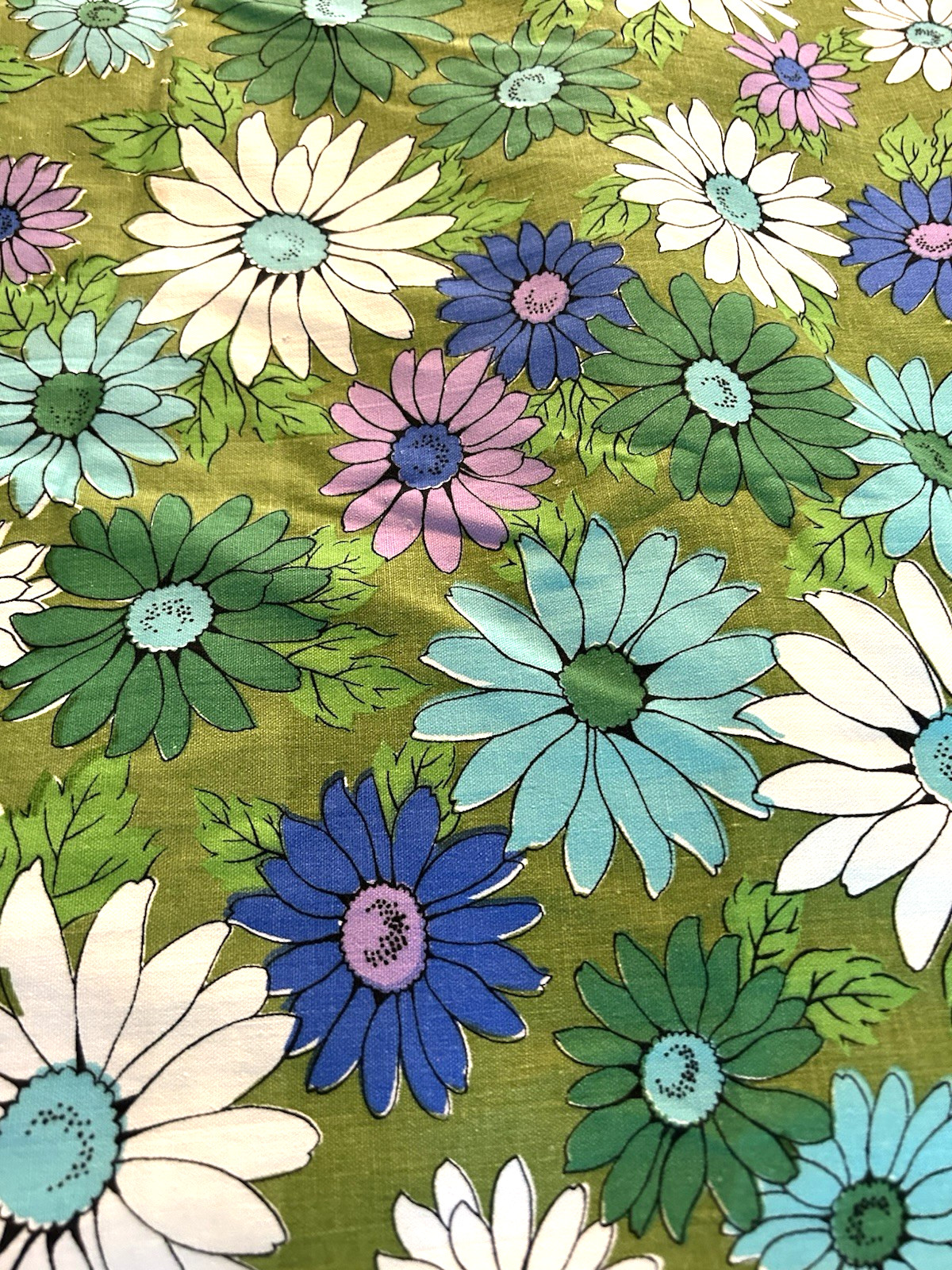 Vintage Cotton 70s/80s Tablecloth 50\