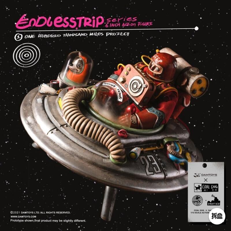 DAMTOYS COALDOG ENDLESS TRIP 6in. Art Toy Fashion Painted Model New Stock