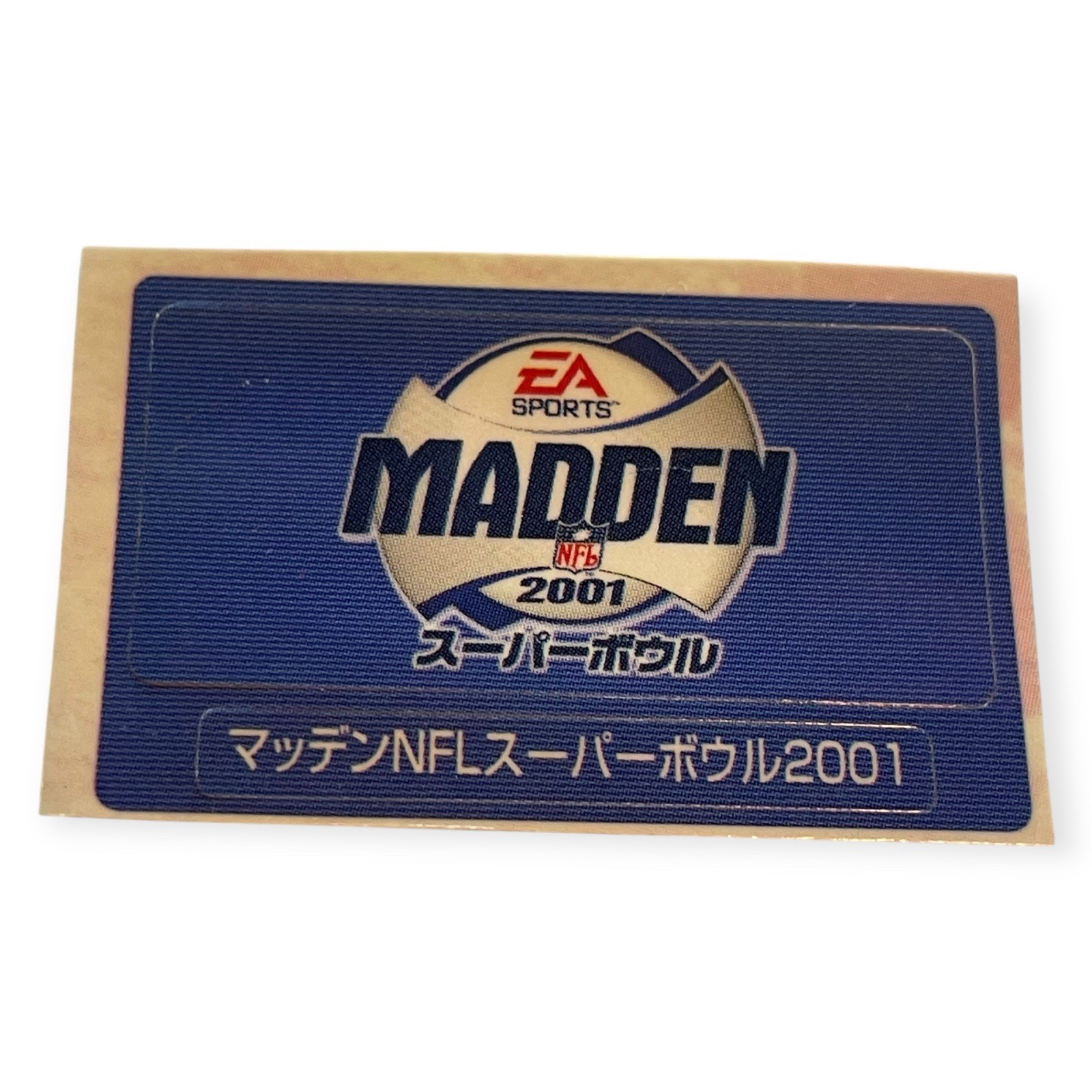 Sony PlayStation 2 PS2 Madden NFL 2001 Vintage VTG Memory Card Sticker