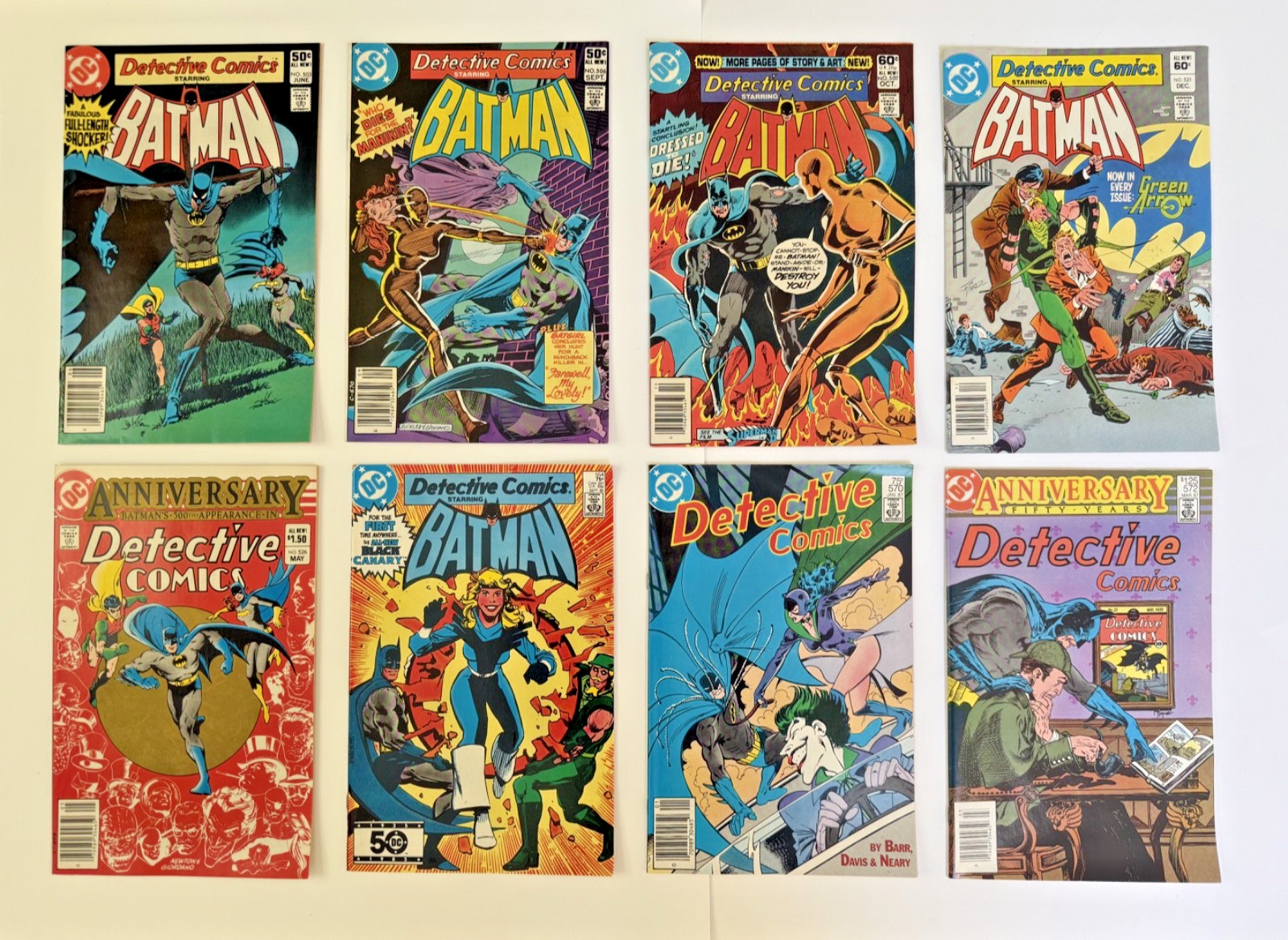 LOT OF DETECTIVE COMICS - 22 BOOKS - DC BRONZE AGE KEYS - VF/+ ANNUALS - WOW