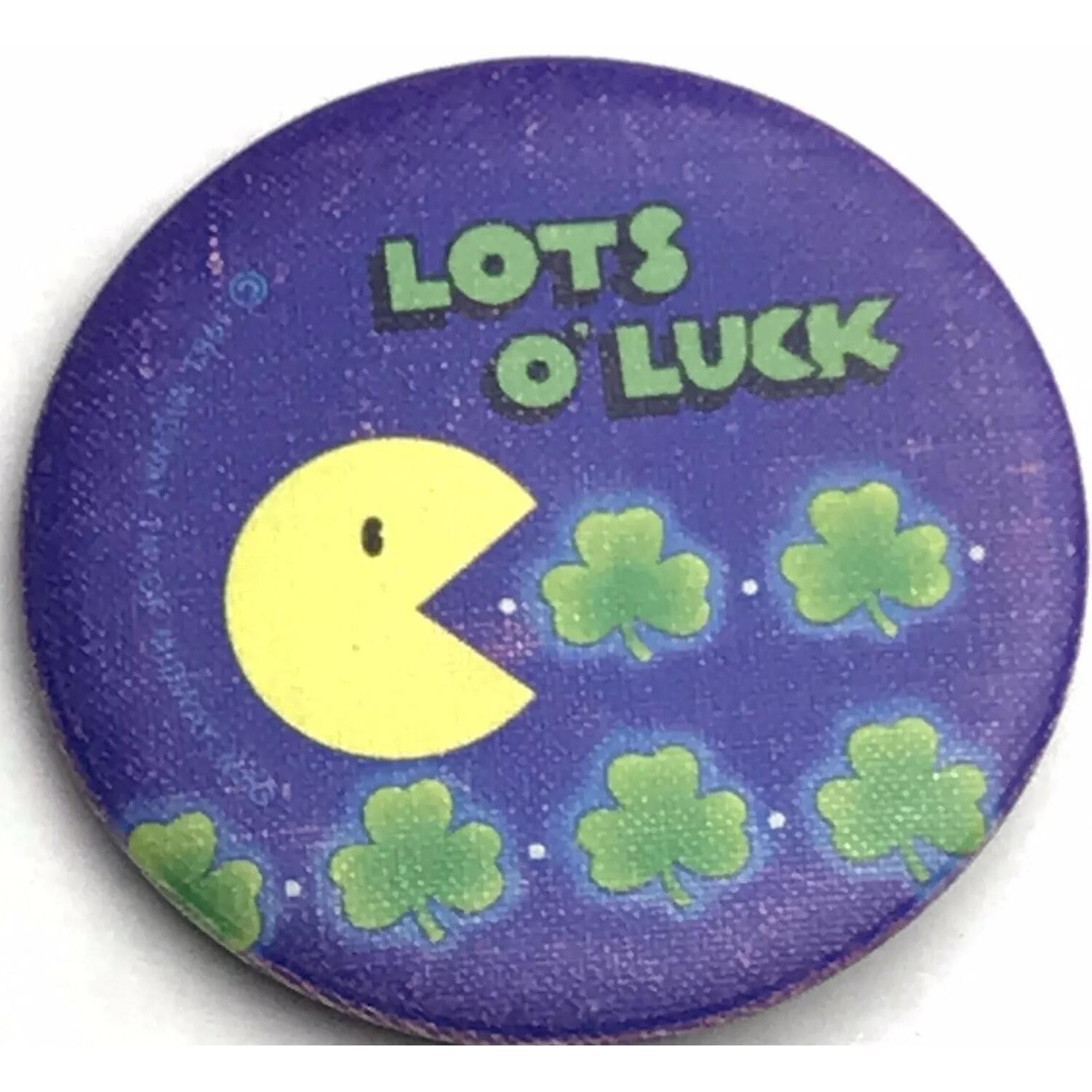 Pac Man Vintage Retro Video Games Original 1983 Pin Button Pinback Hallmark 80s
