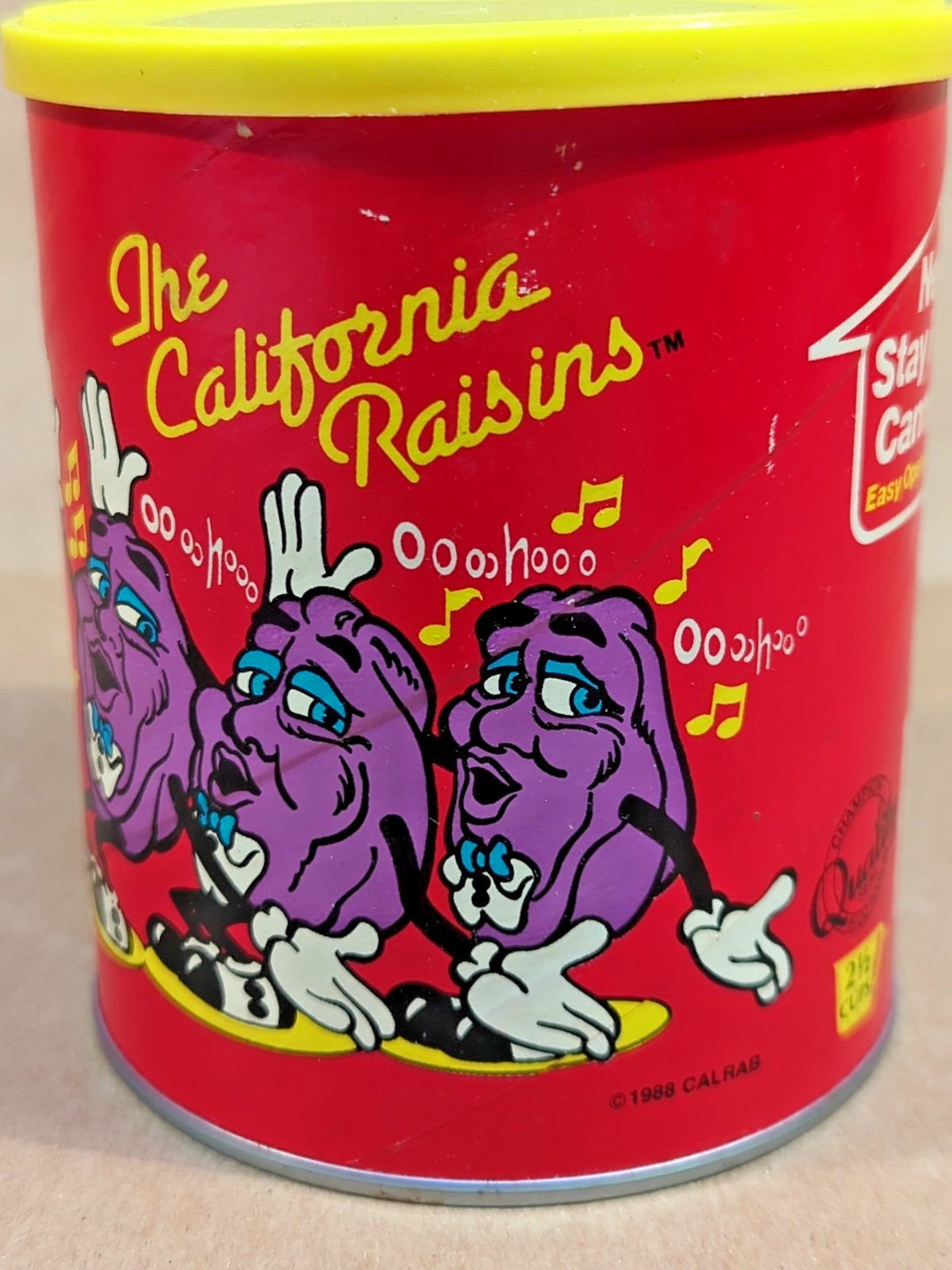 Vintage 1988 National Raisin CALIFORNIA RAISINS Can Cannister