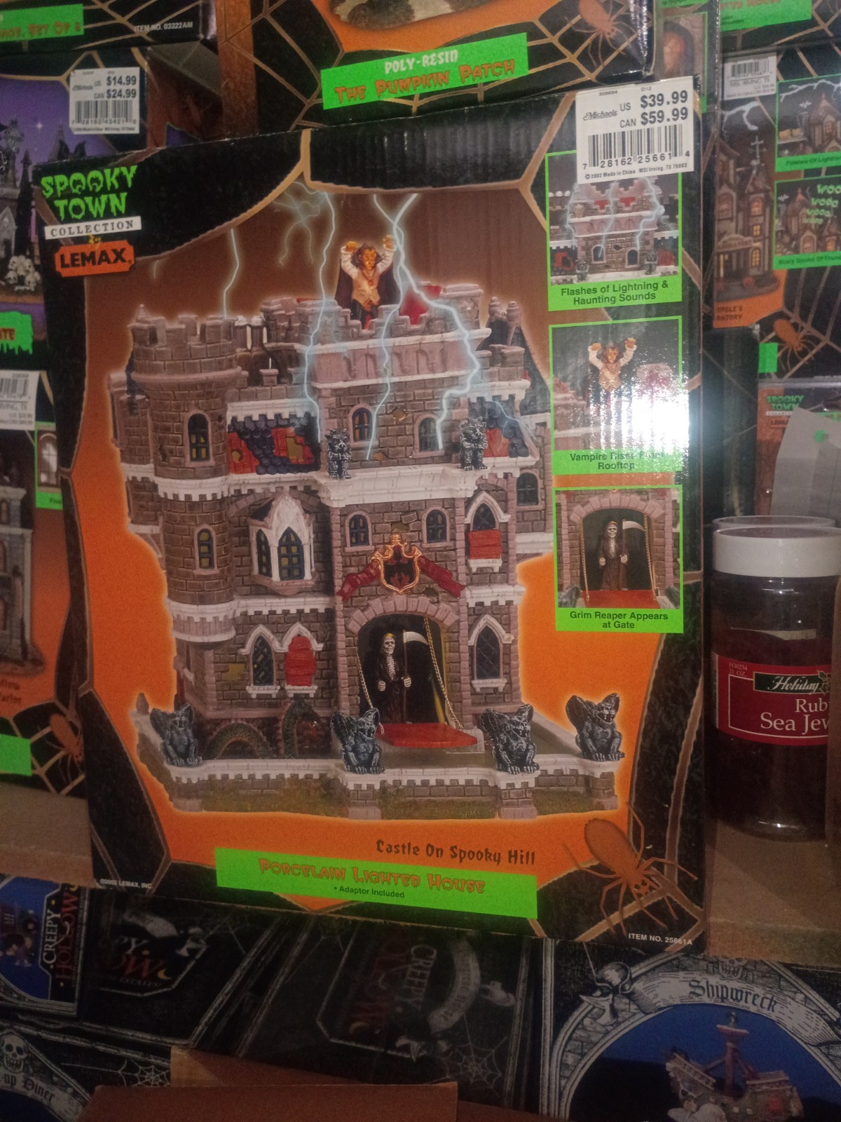 lemax spooky town castle on spooky hill 