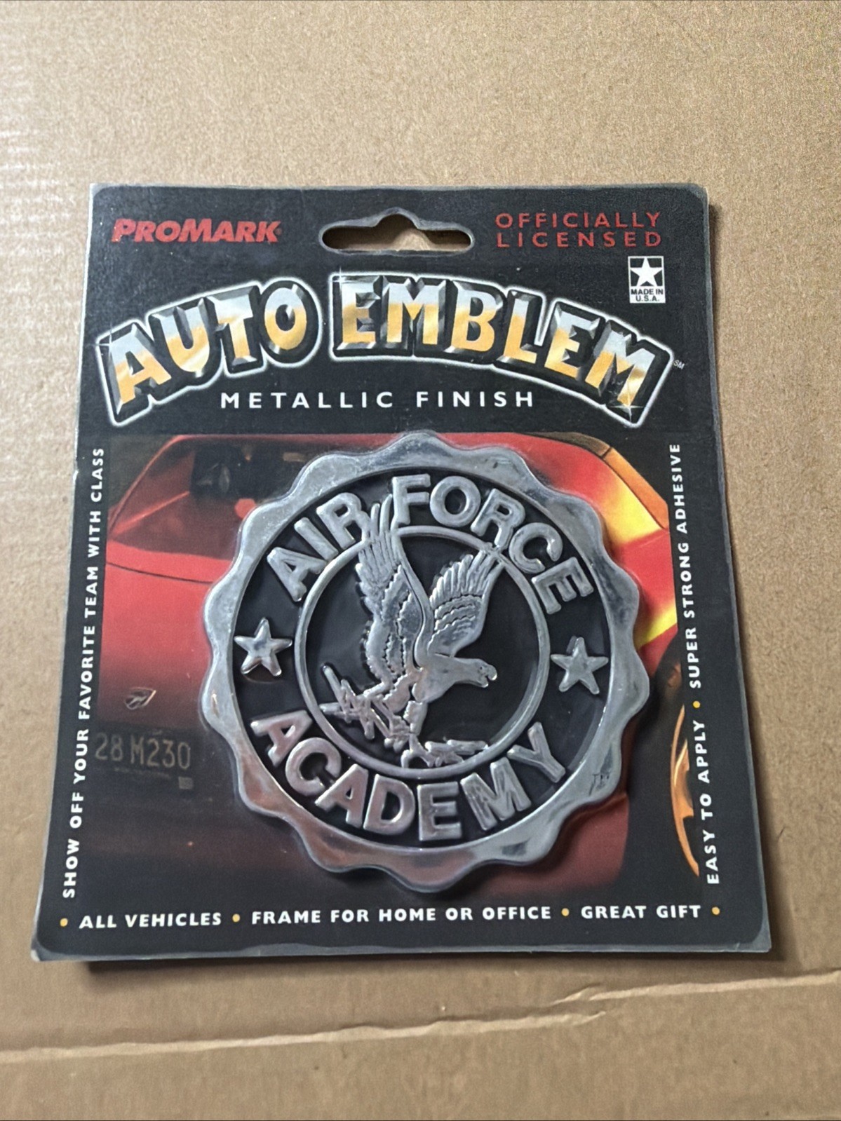 Promark Chrome Vehicle Emblem 3x3 Inches Graphics UV Protected Air Force Academy