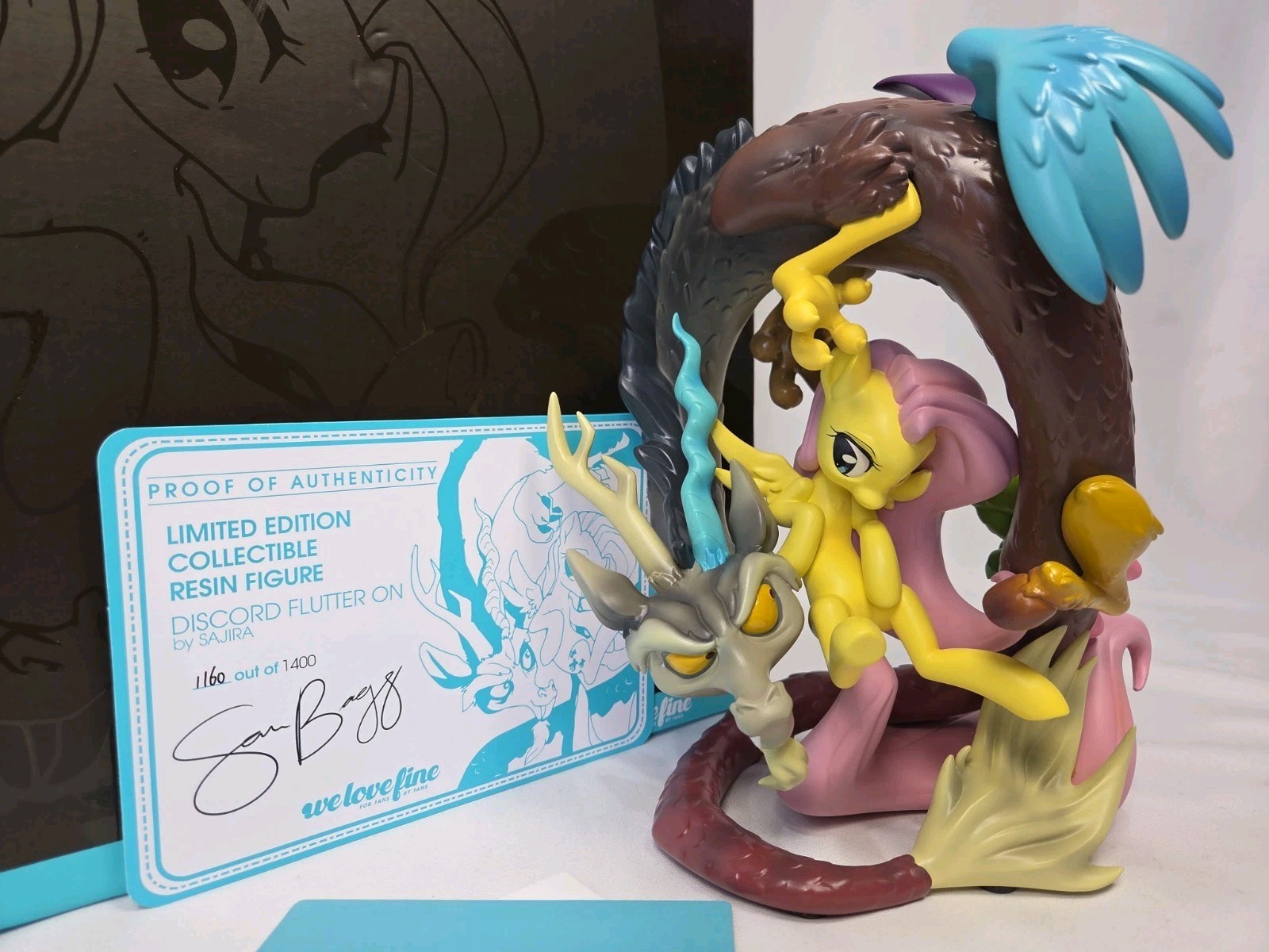 WeLoveFine My Little Pony Discord Flutter On by Sajira Limited Edition 1160/1400