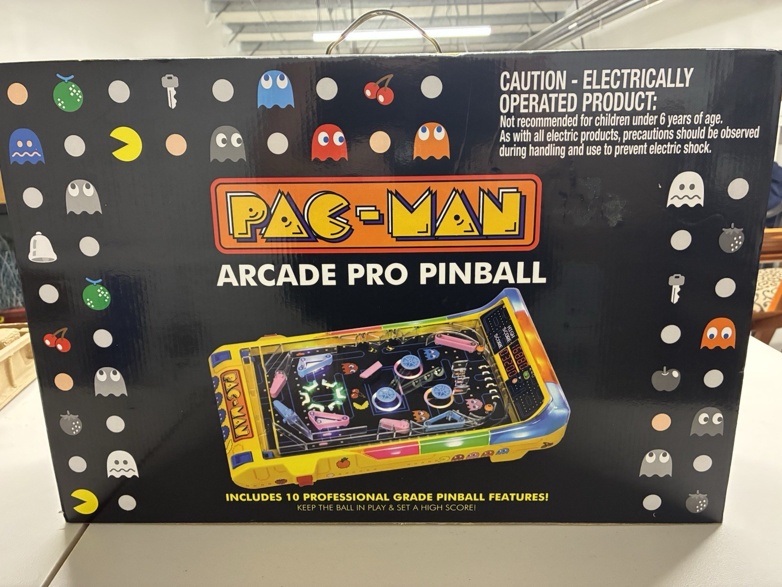 PAC-MAN Arcade Pro Pinball - 2024 Model Year with AC adapter