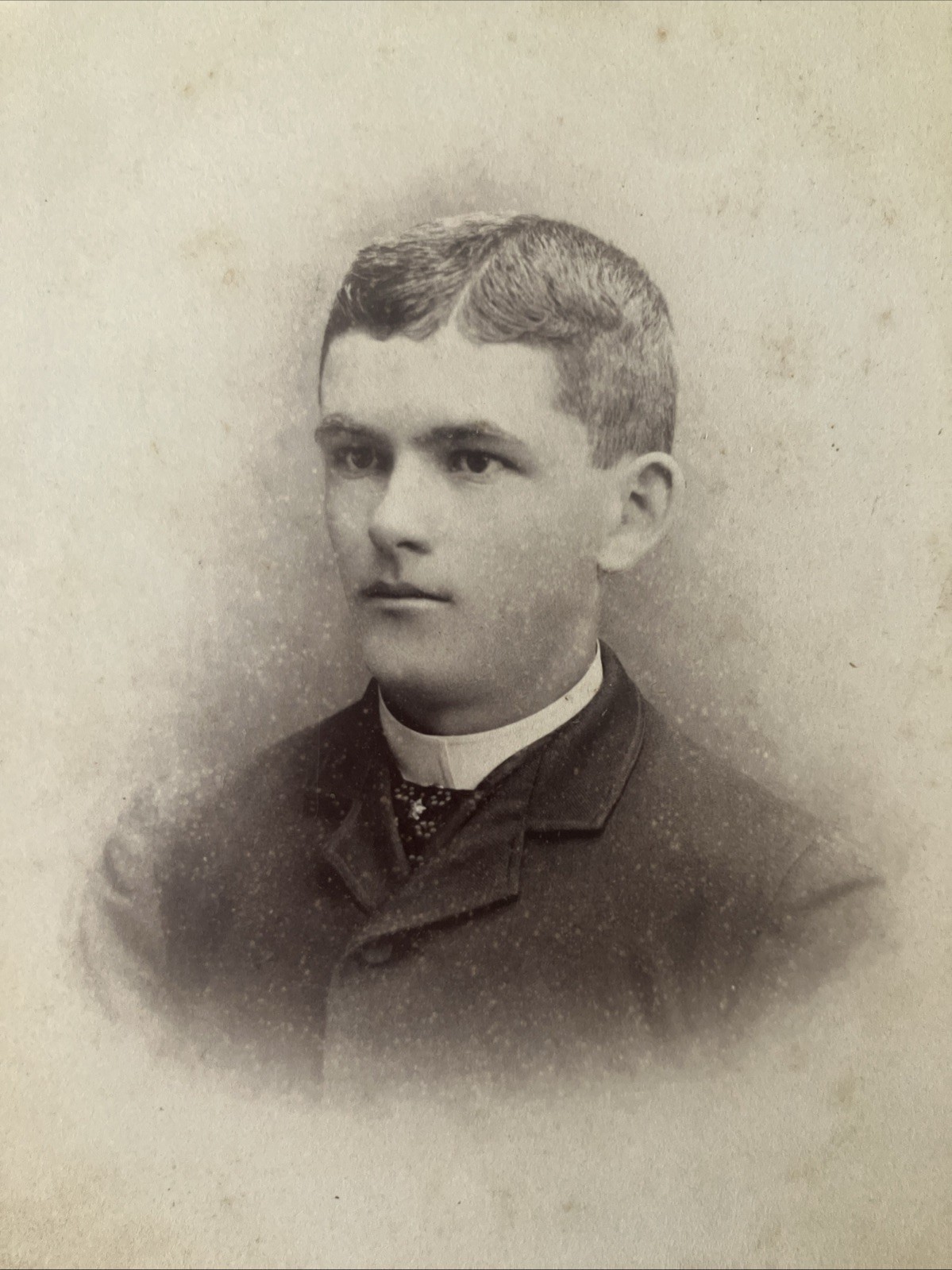 Handsome Man Antique Photo Cabinet Card Milwaukee WI Armstrong 