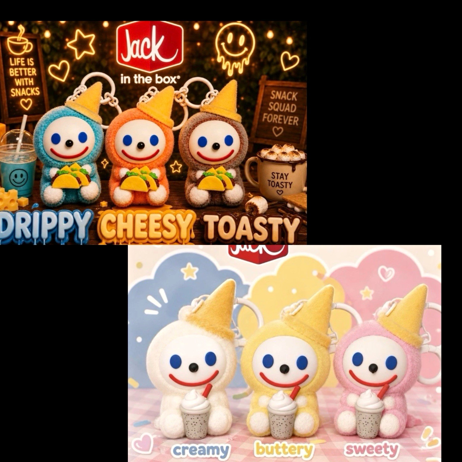 Jack in the Box Sweet and Savory Jibbis Set Includes all 6 (: