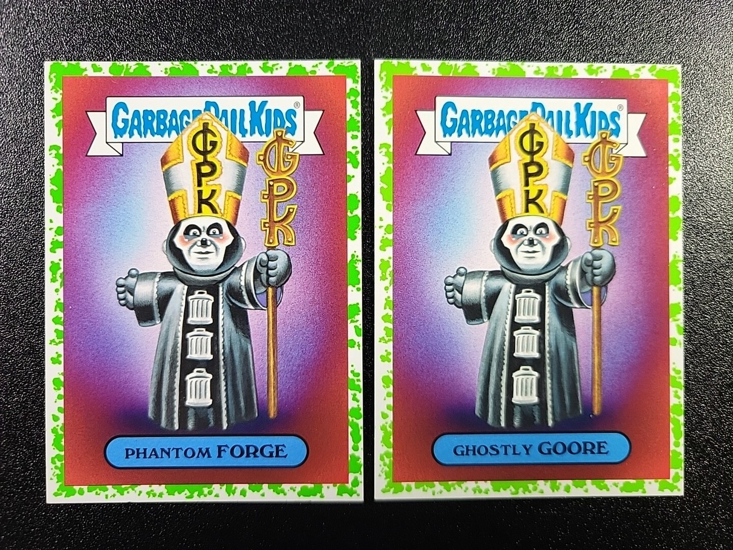 SP Green Ghost Impera Tobias Forge Papa Emeritus IV Spoof Card Garbage Pail Kids