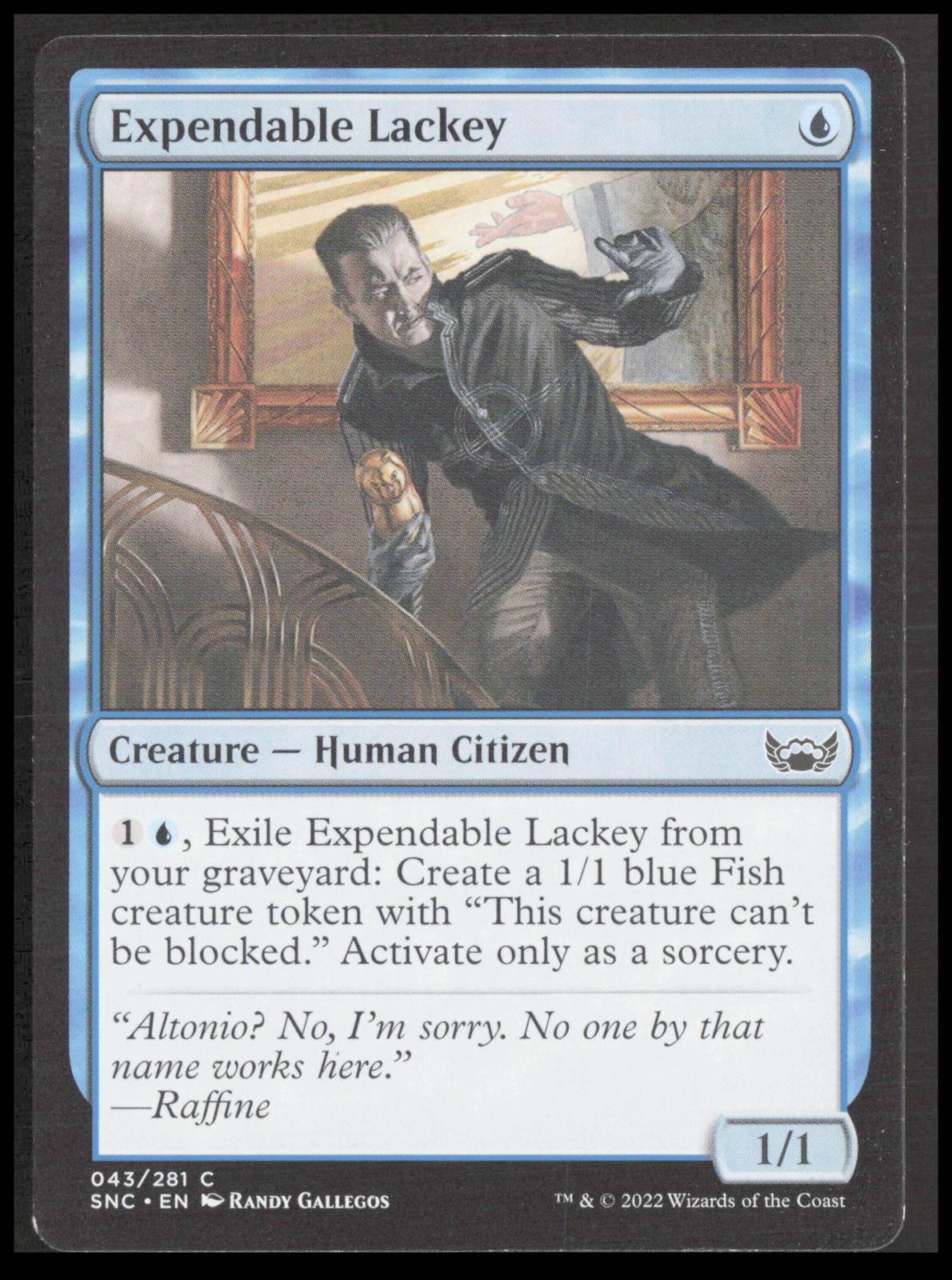 MTG Expendable Lackey 43 Common Streets of New Capenna Card CB-1-2-A-17
