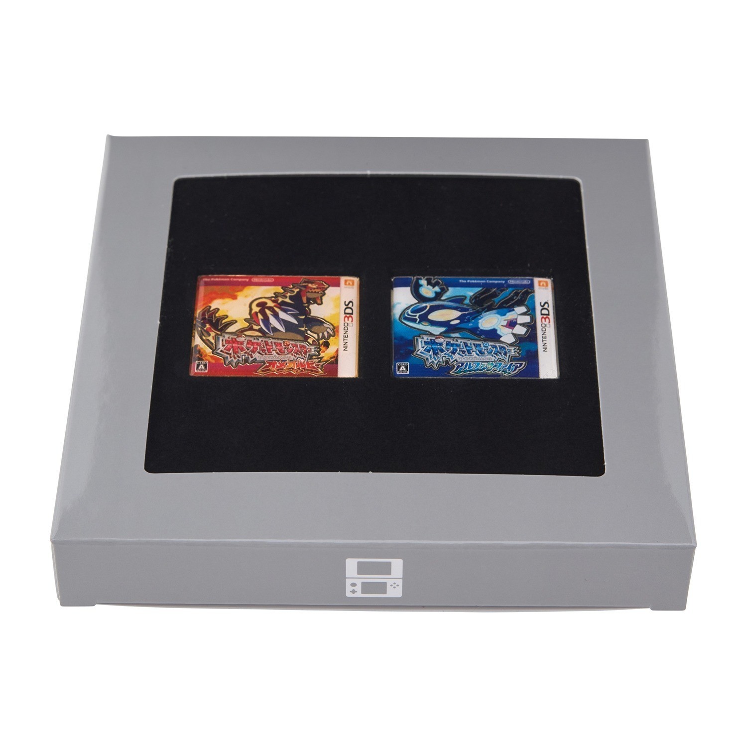 Pokemon Center Release Year Package 2‑Pin Set: Omega Ruby & Alpha Sapphire, 3DS