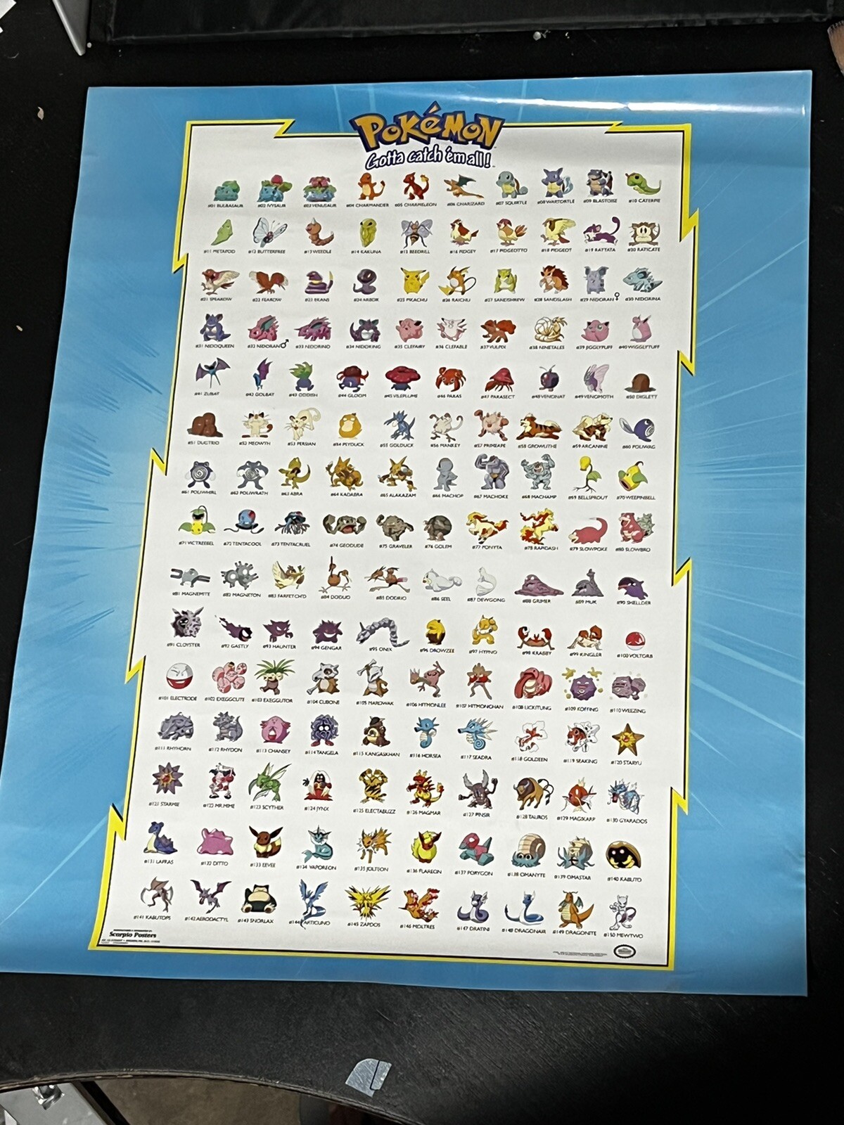 1998 Pokemon Scorpio Poster