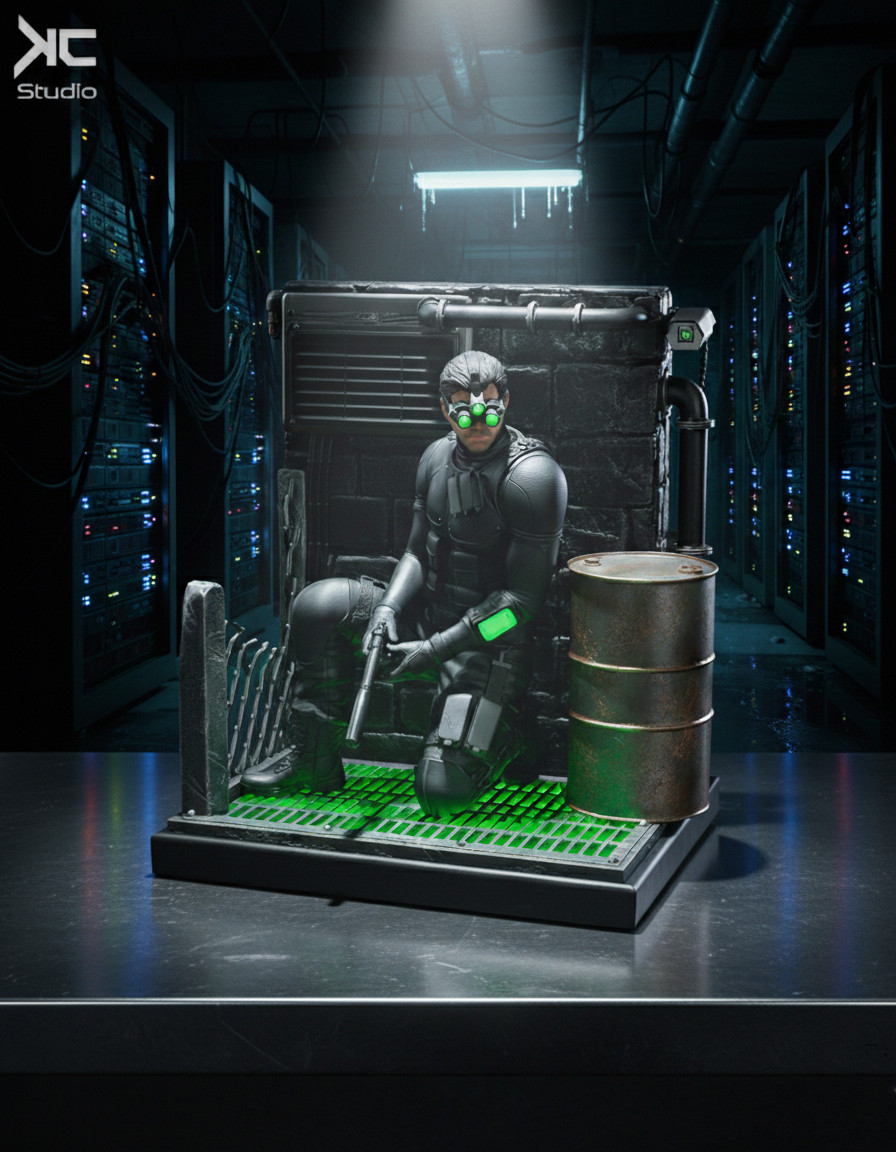 Splinter Cell - 3D Resin Print Figure Model | Unpainted & Multi-Piece for Painting