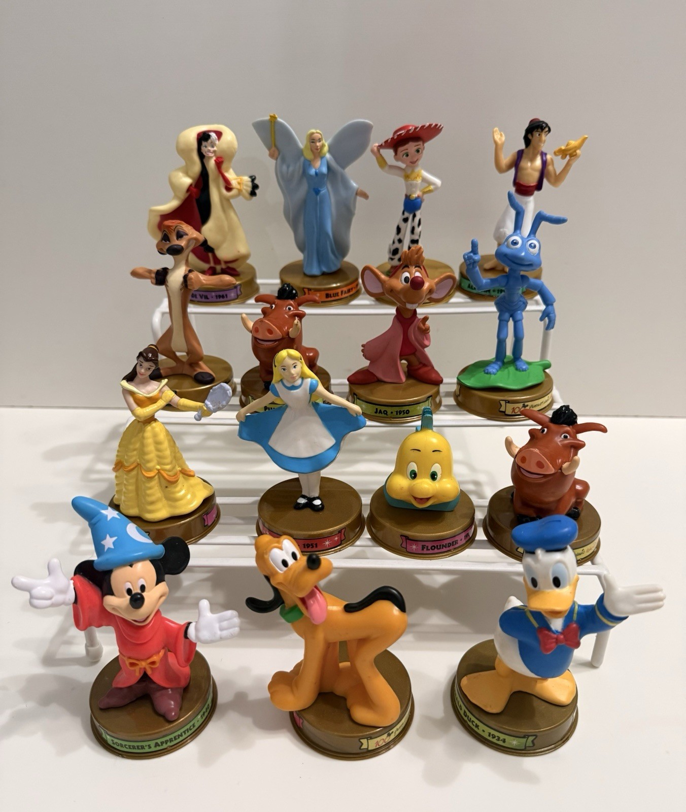 Disney 100 Years of Magic McDonald’s 2002 Figure Lot of 15 Mickey Donald Pluto