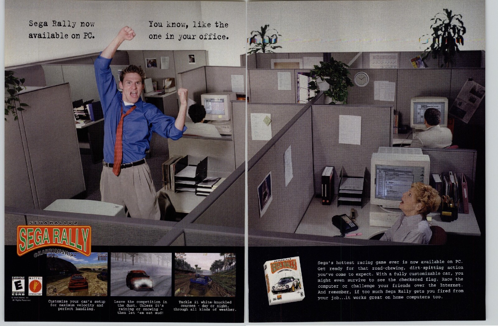 Sega Rally 2 Sega Rally Championship PC Video Game Art 2001 Vintage Print Ad