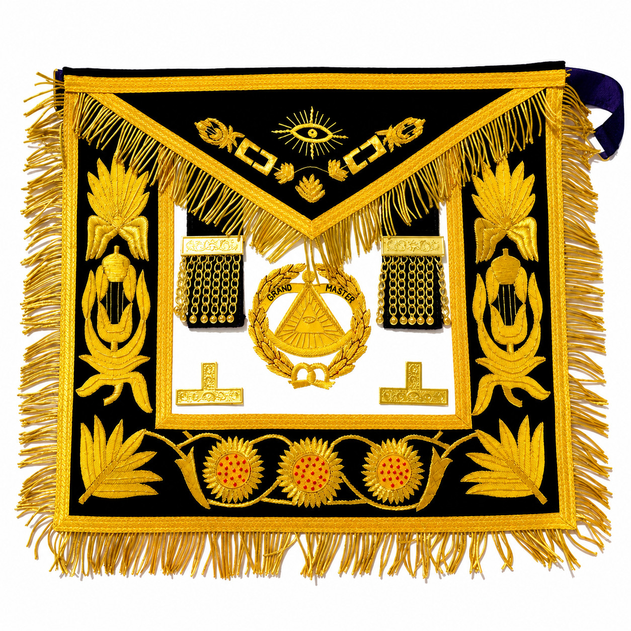 MASONIC GRAND MASTER REGALIA APRON PURPLE