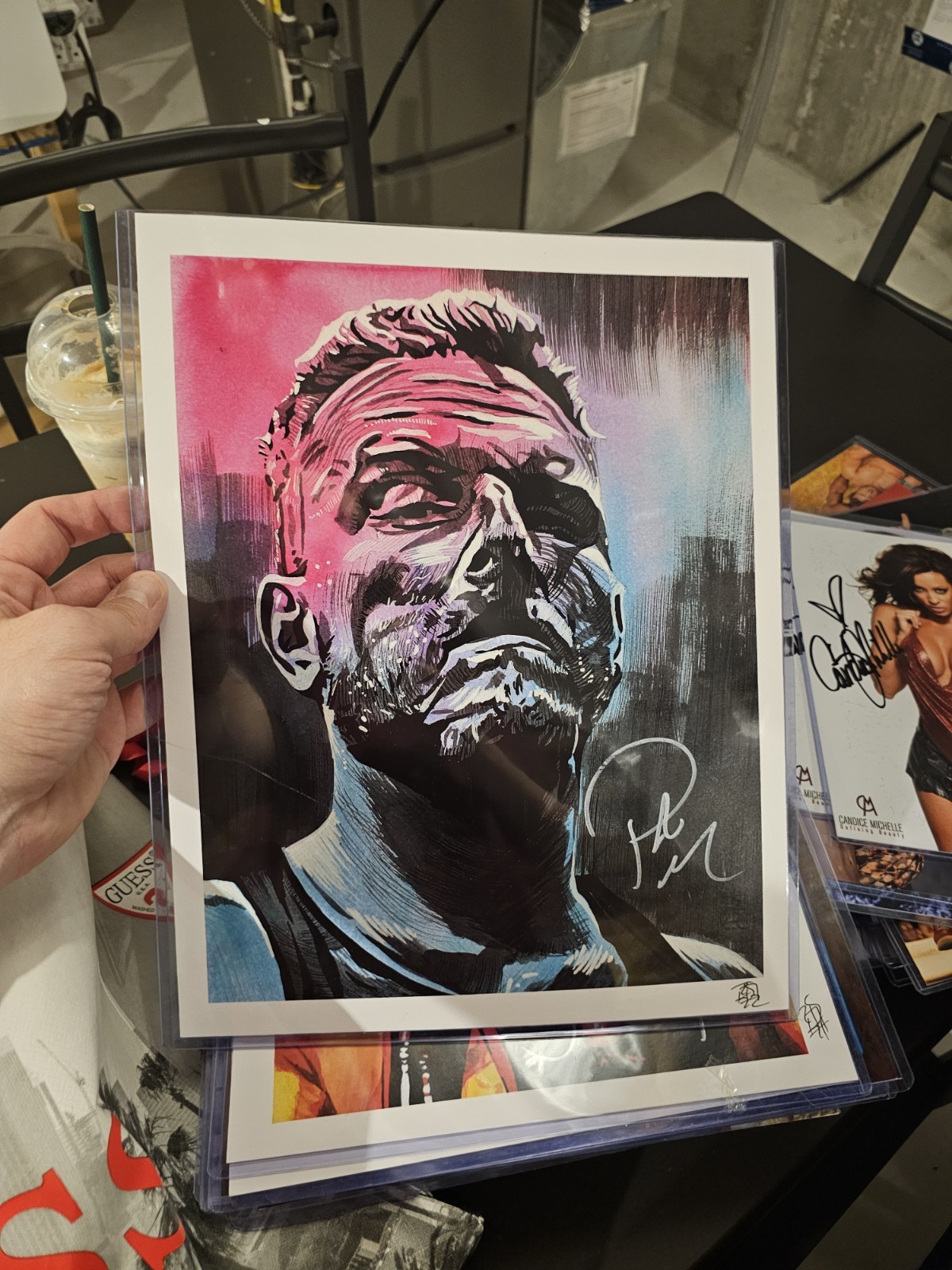 pat mcafee autograph 11x14