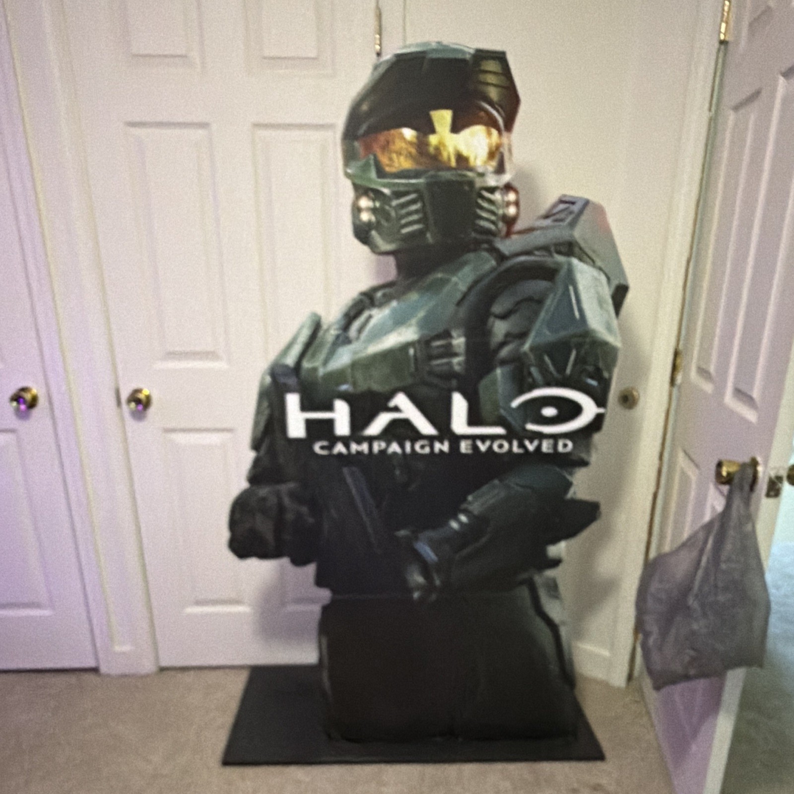 Halo Campaign Evolved Master Chief Cardboard Standee Store Display w/ Base