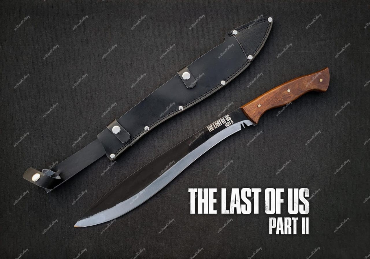 The Last of Us 2 Ellie Machete Knife Replica Carbon Steel Blade with Sheath