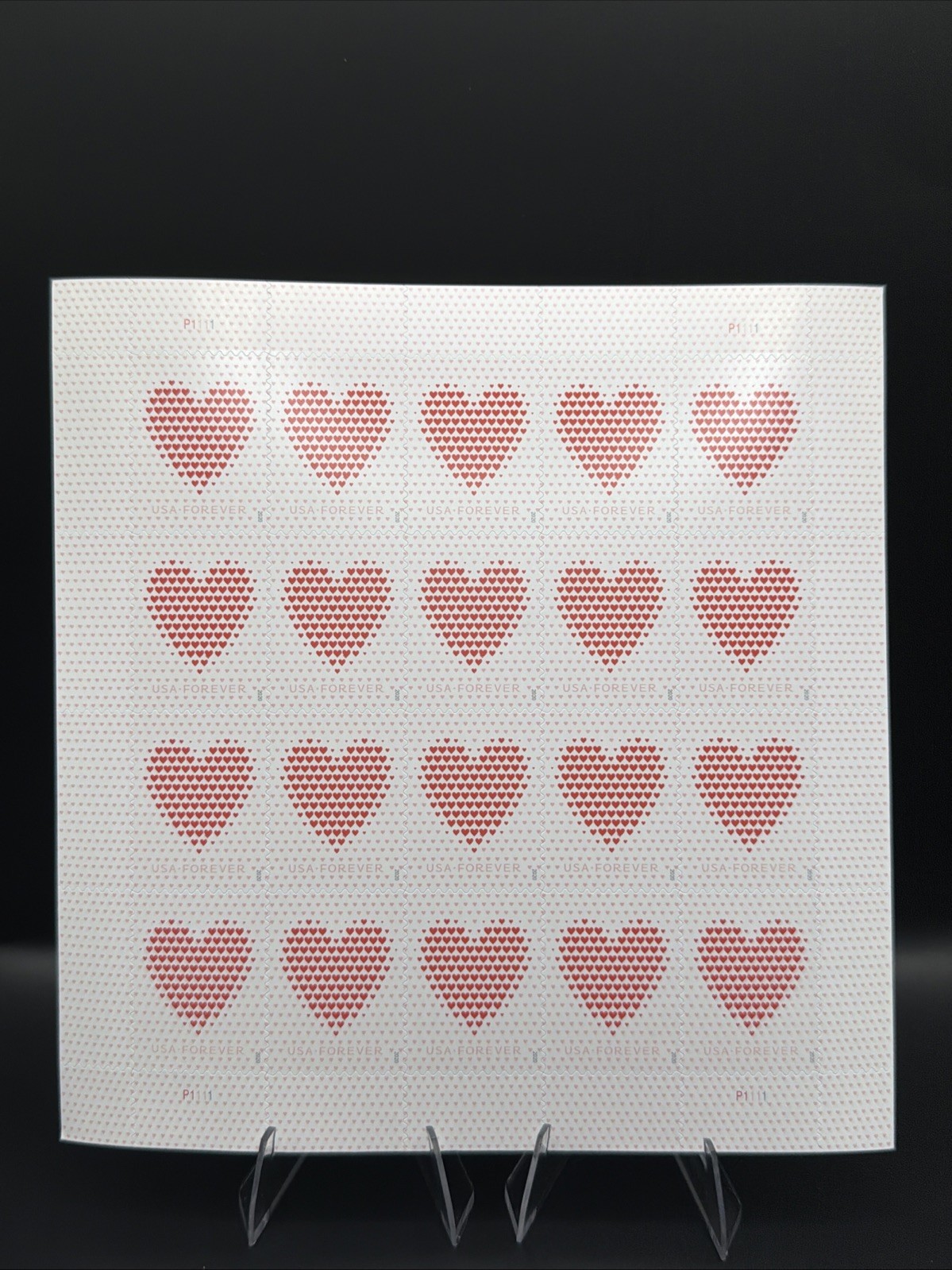 2020 USPS Forever Stamp Made Of Hearts Sheet of 20 Collectible Stamps