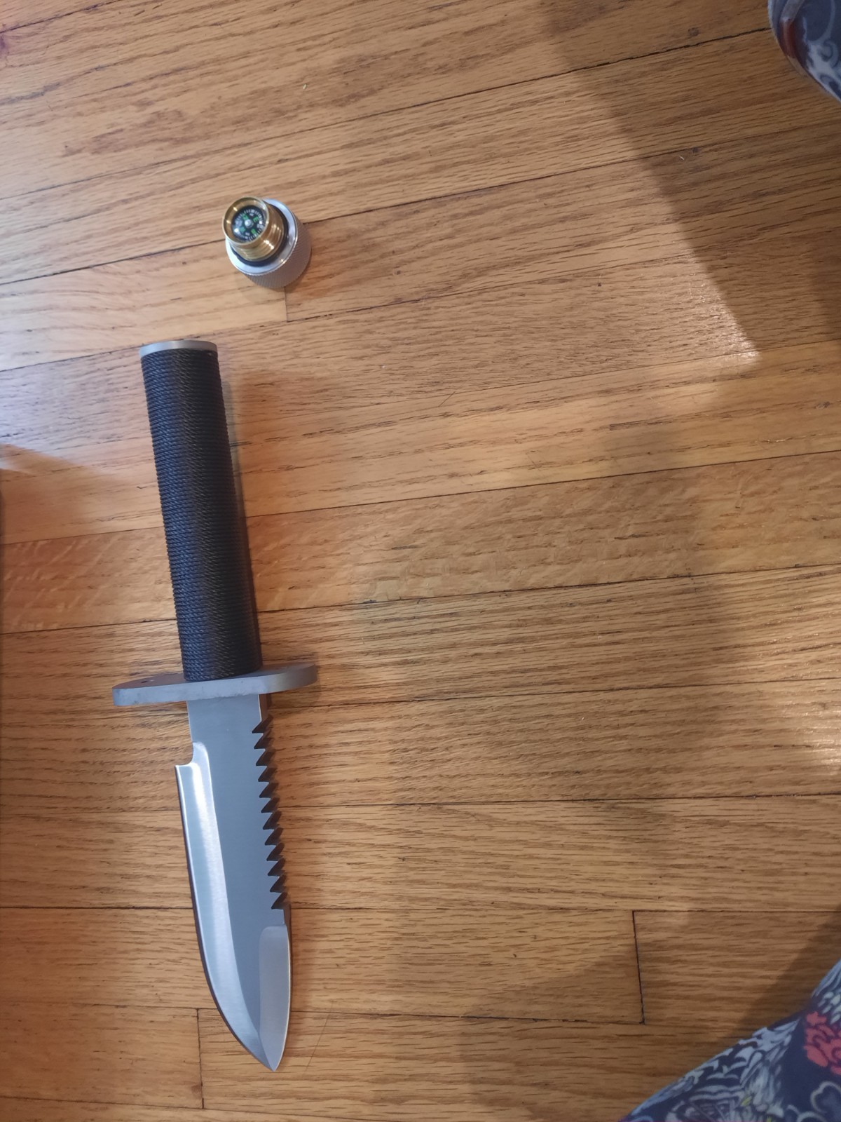 BNIB Greg Wall hand made Rambo style survival knife with hollow handle