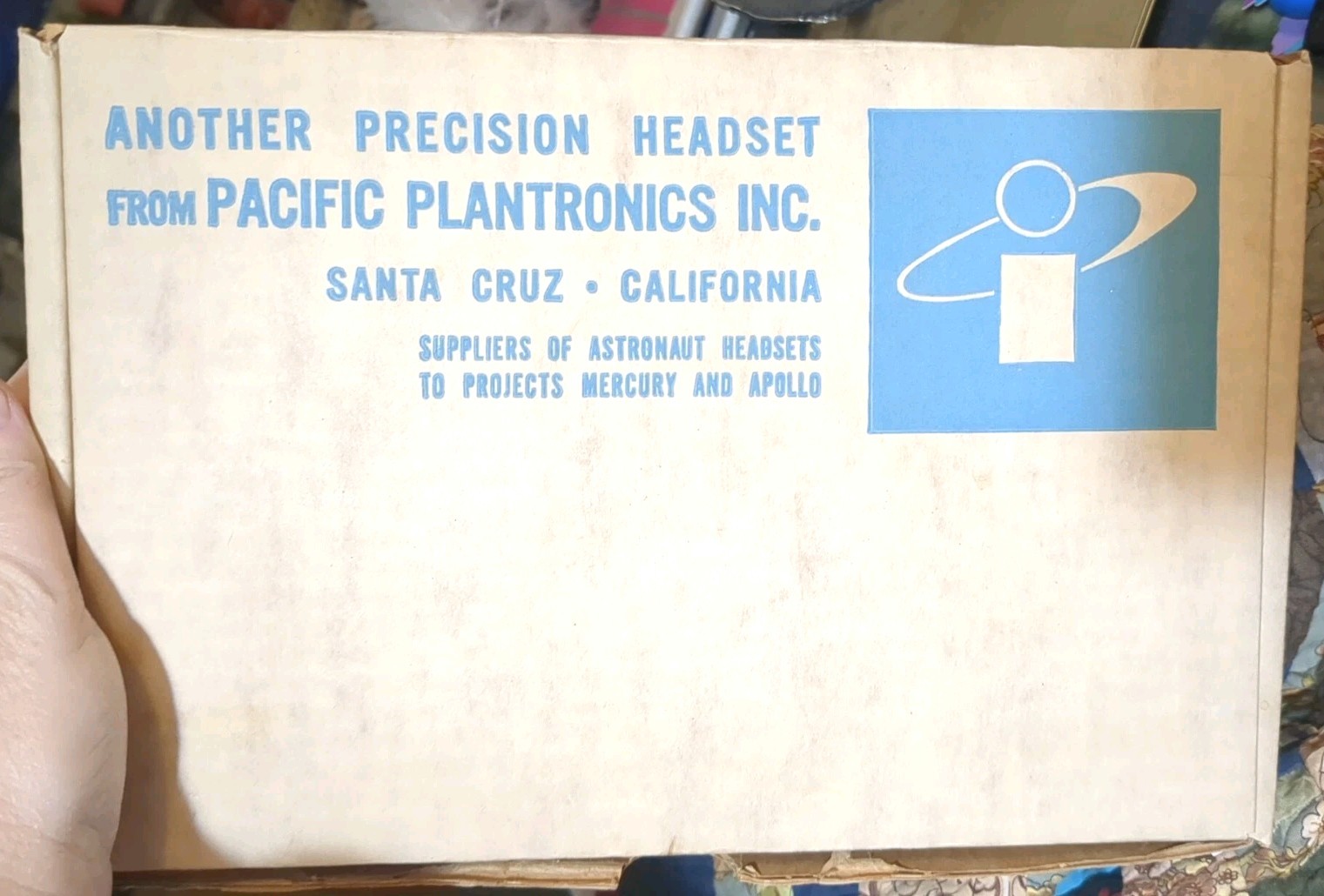 1960s Pacific Plantronics MS20 / T30 Airplane Pilot Headset Aviation IN BOX Vtg