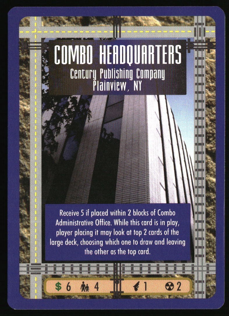 SimCity The Card Game Combo Headquarters 1995