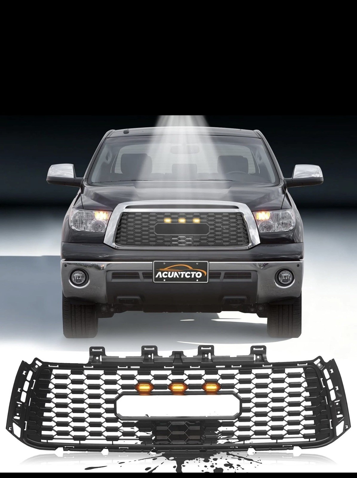 Front Grille Insert Compatible with 2010 2011 2012 2013 Tundra 2Nd Gen, TRD Styl