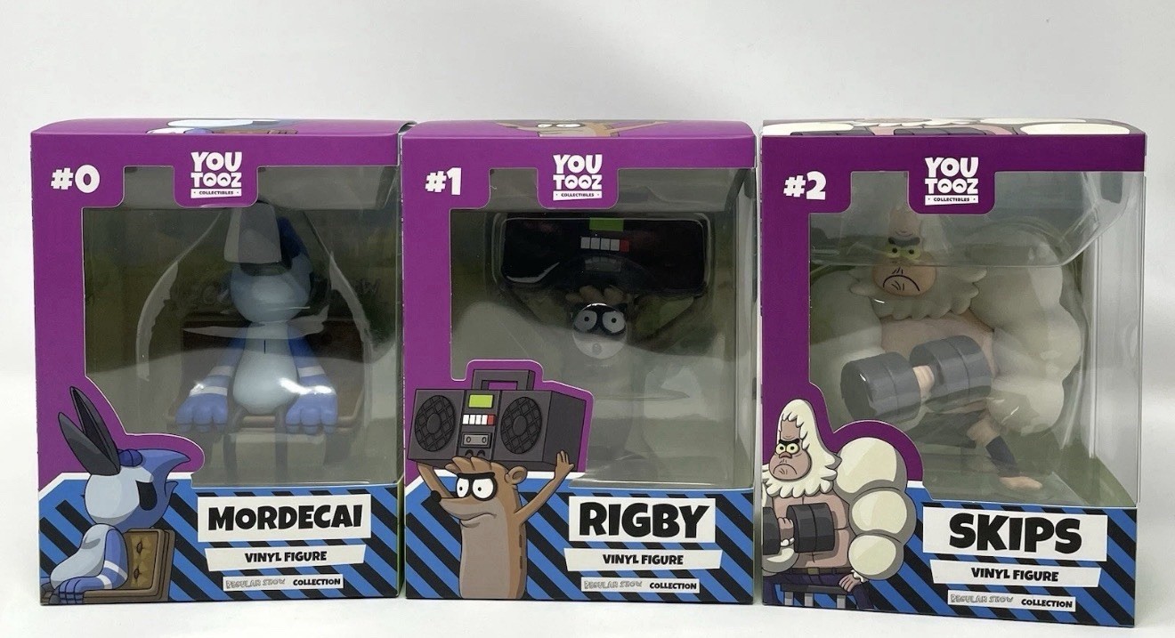 YouTooz x Regular Show Set Of 3 Rigby, Mordecai, Skips In Hand Ships ASAP