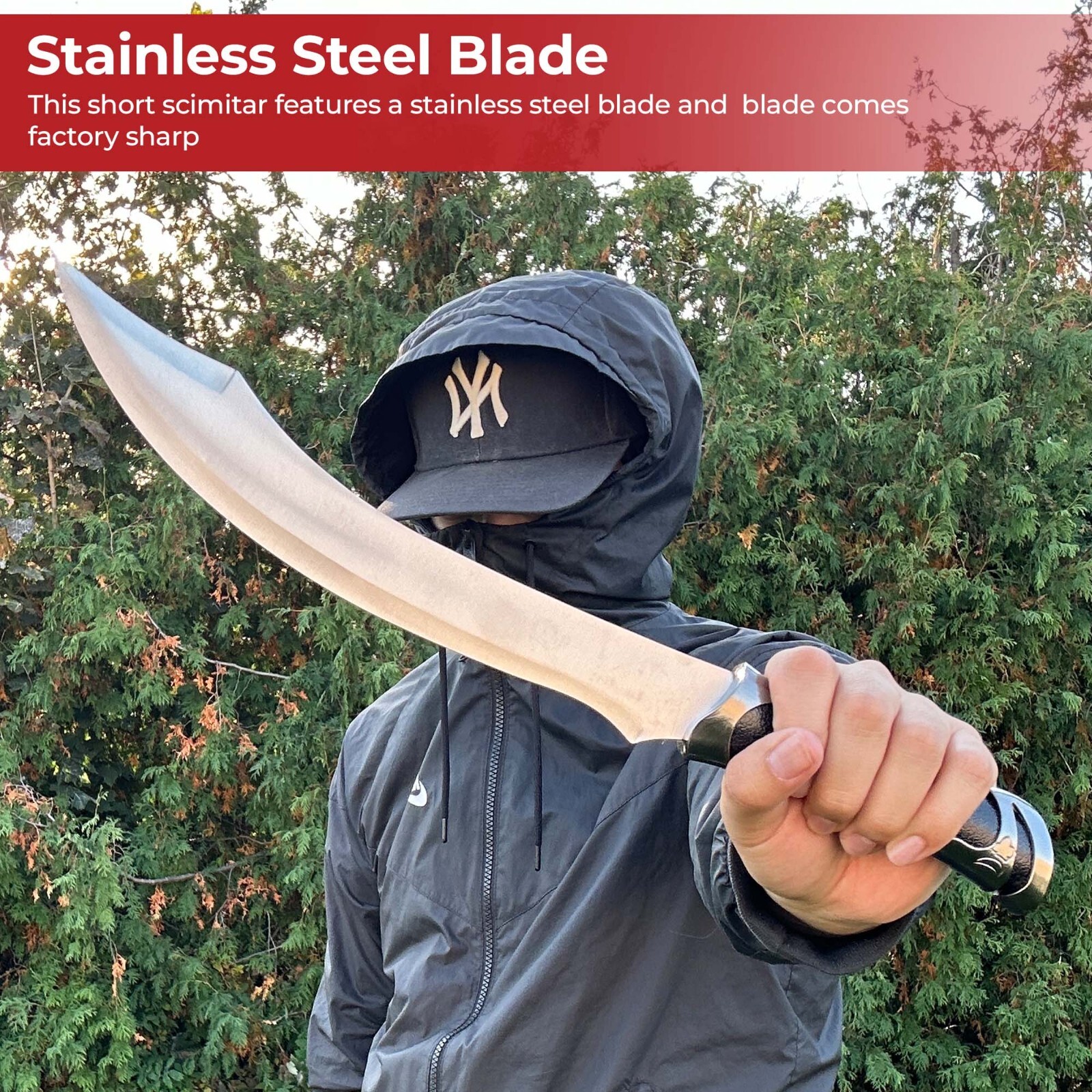 Legendary Blade of Frey Elven Short Scimitar with Scabbard Overall 16\
