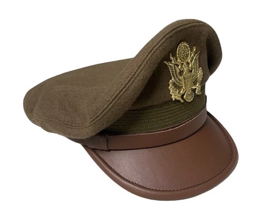 WW2 USAAF US ARMY OFFICERS UNIFORM VISOR HAT CRUSHER STYLE Wool CAP all size